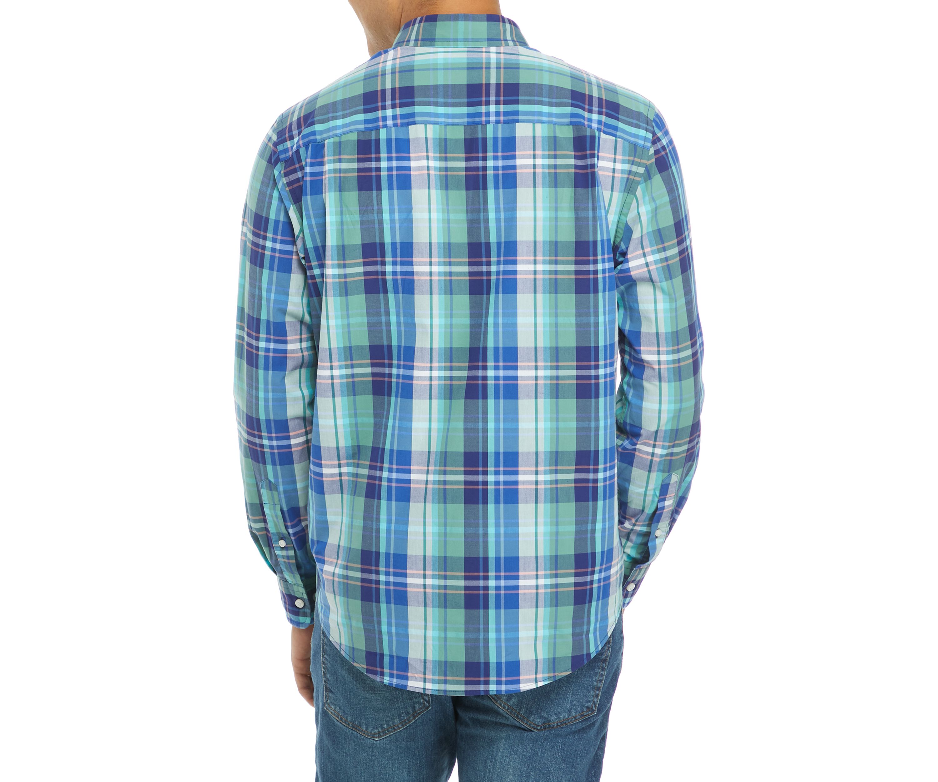 Long Sleeve Printed Button Up Shirt 