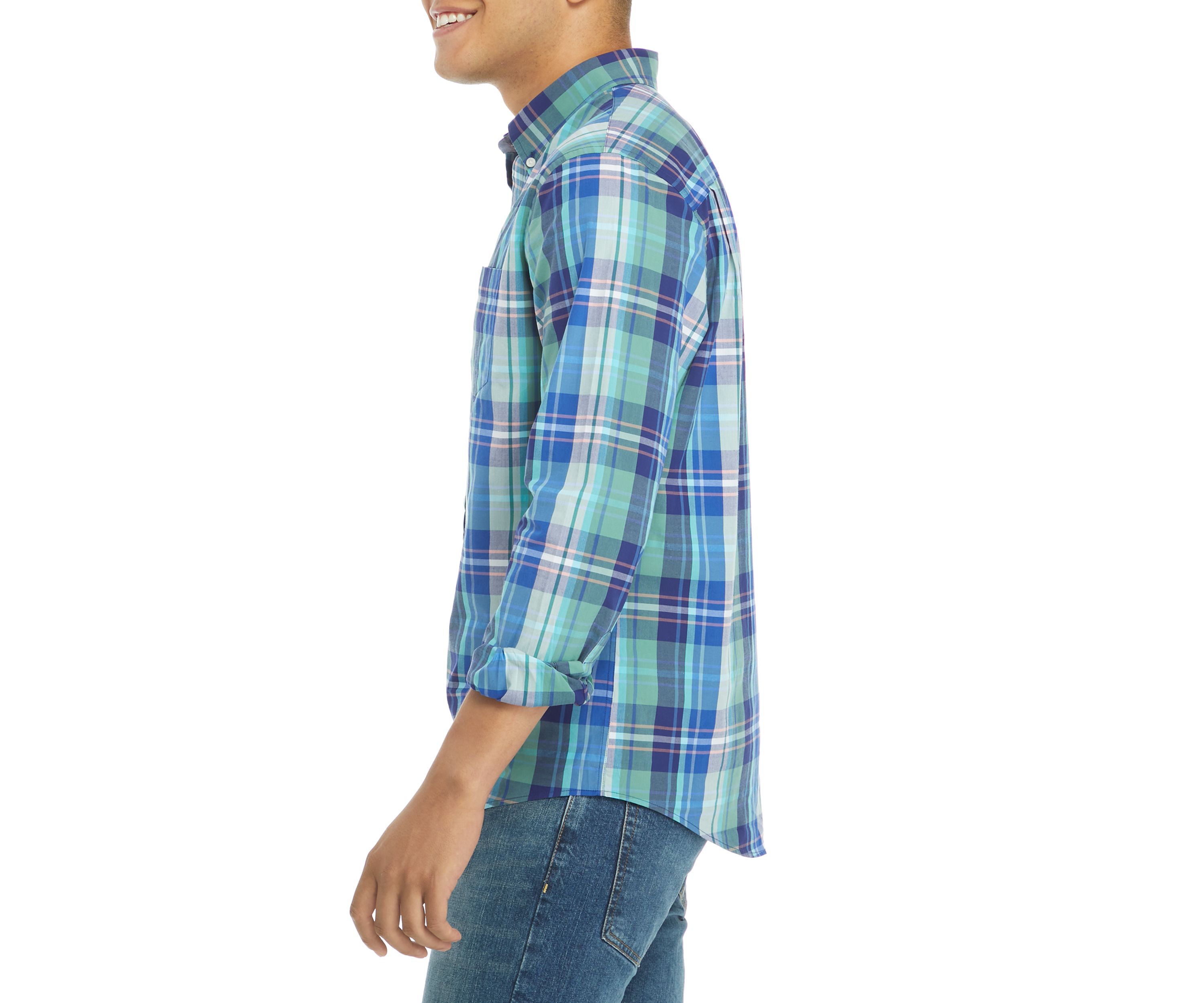 Long Sleeve Printed Button Up Shirt 