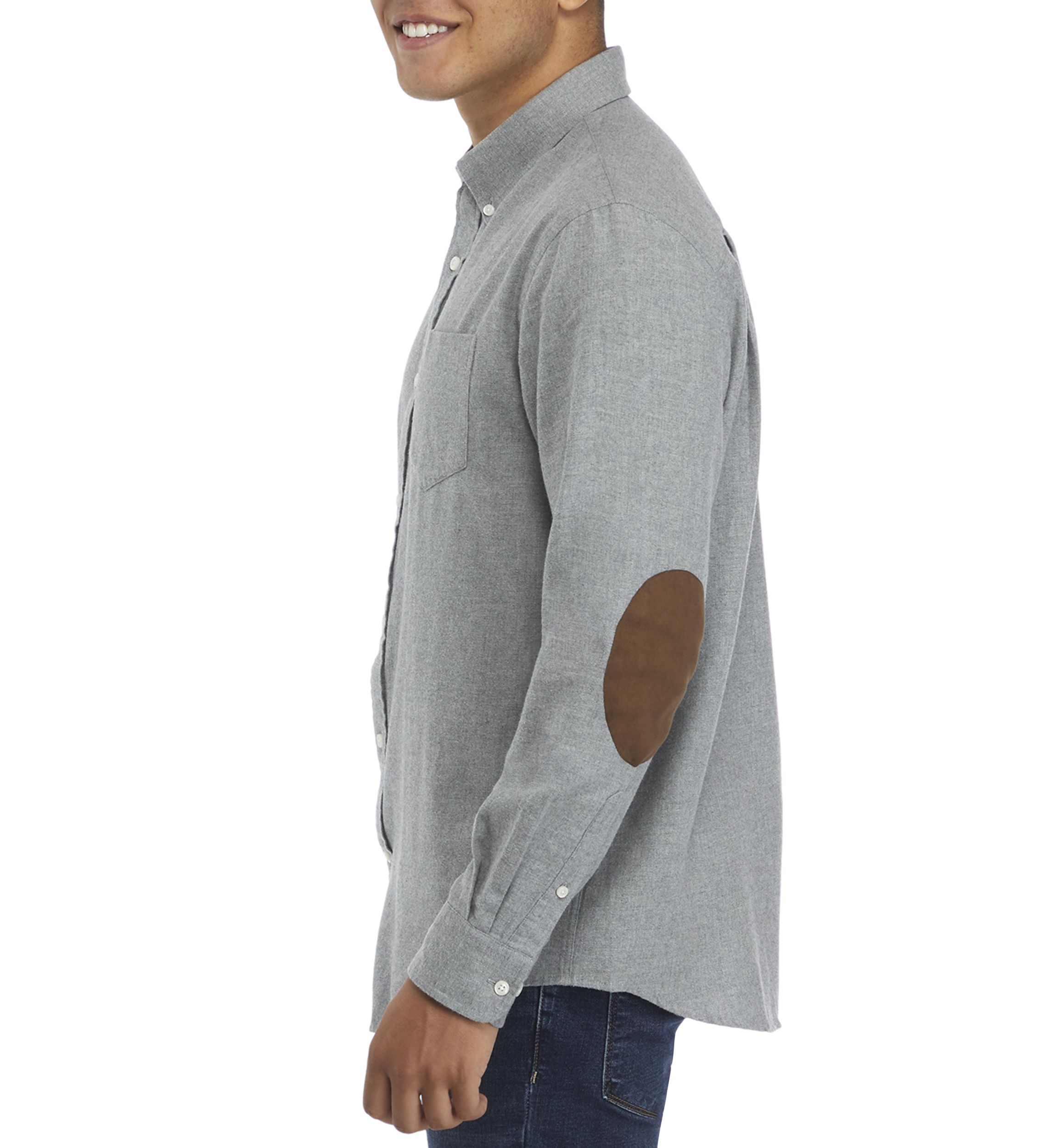 Long Sleeve Spread Collar Button Up Flannel Shirt 