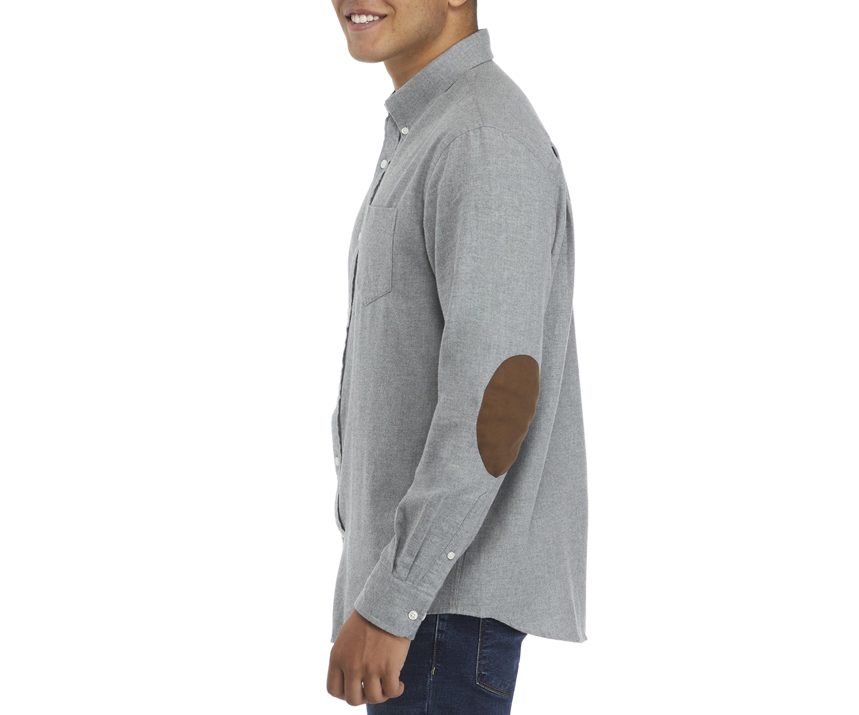 Long Sleeve Spread Collar Button Up Flannel Shirt 