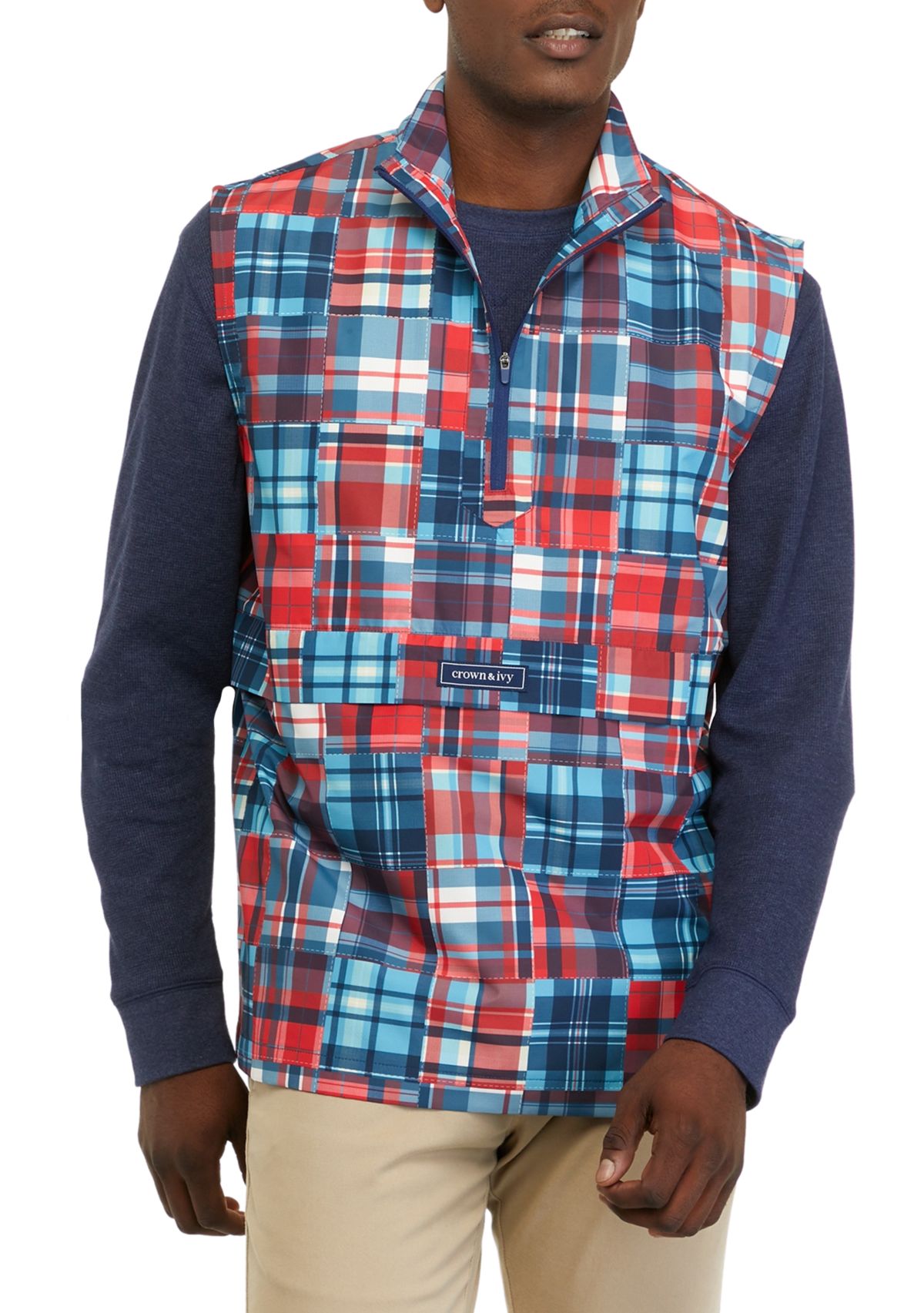 Patchwork Print Vest 