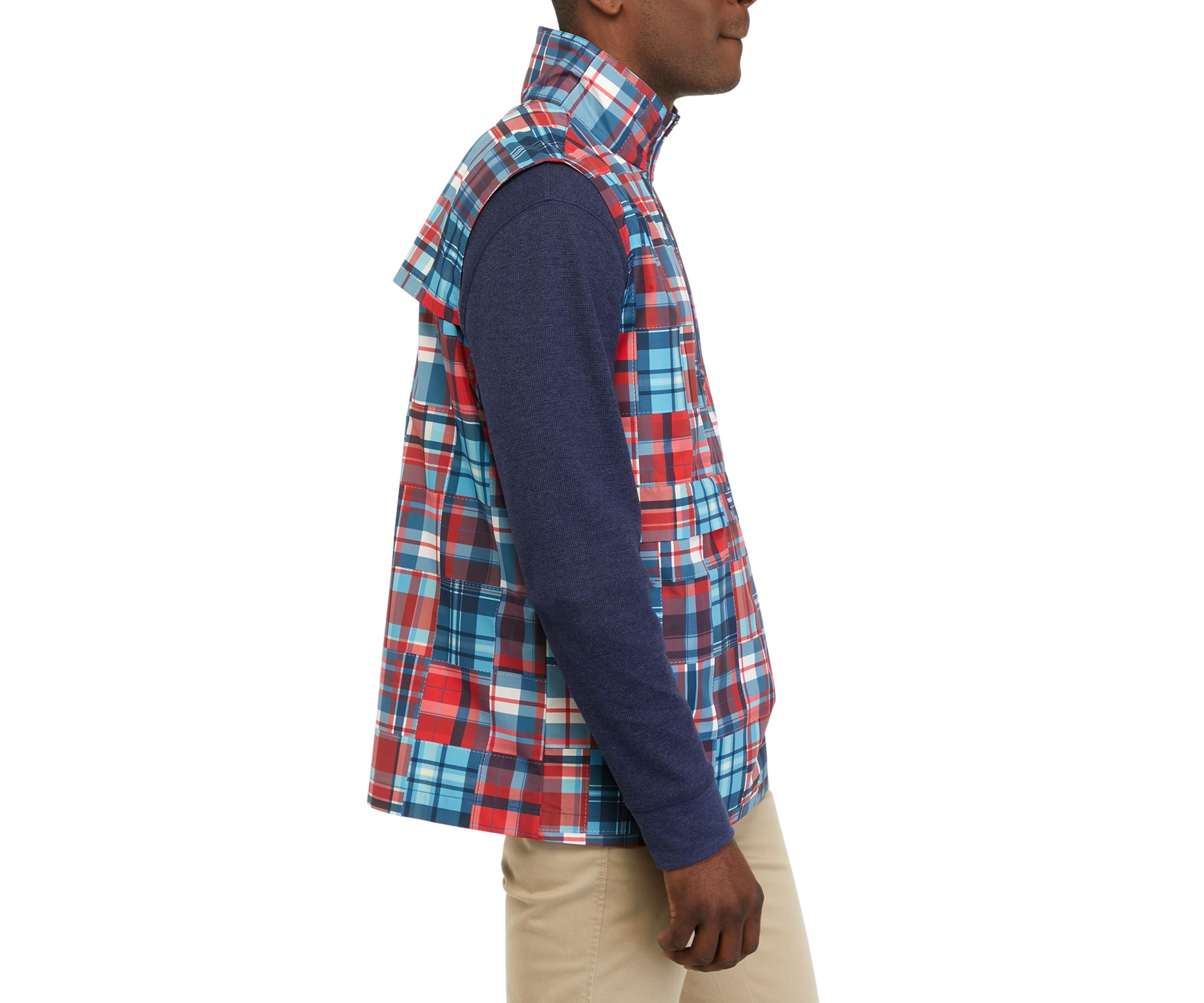 Patchwork Print Vest 