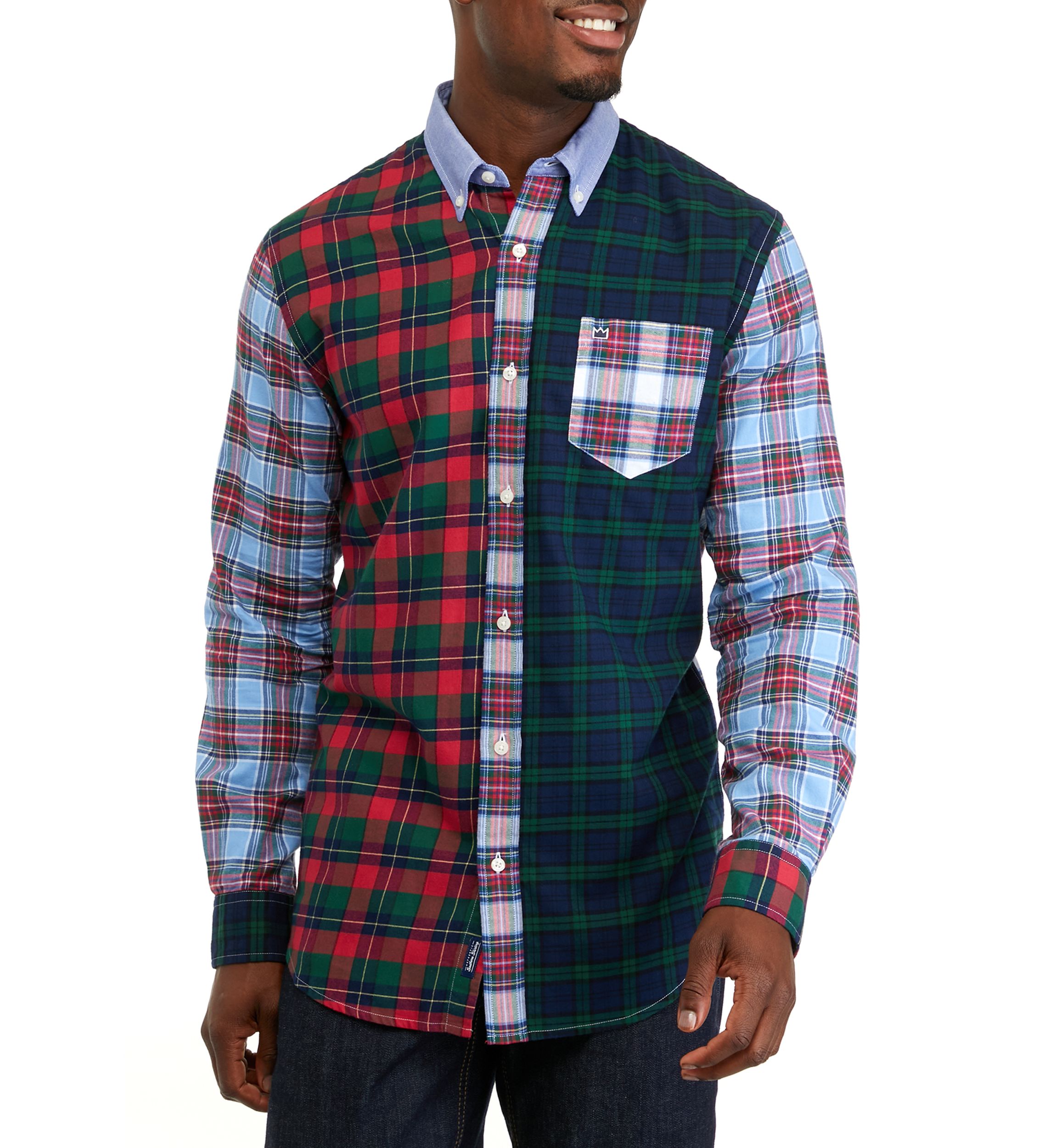 Twill Printed Button Down Shirt