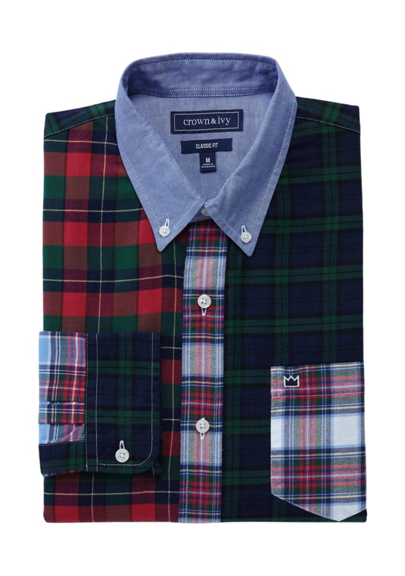 Twill Printed Button Down Shirt