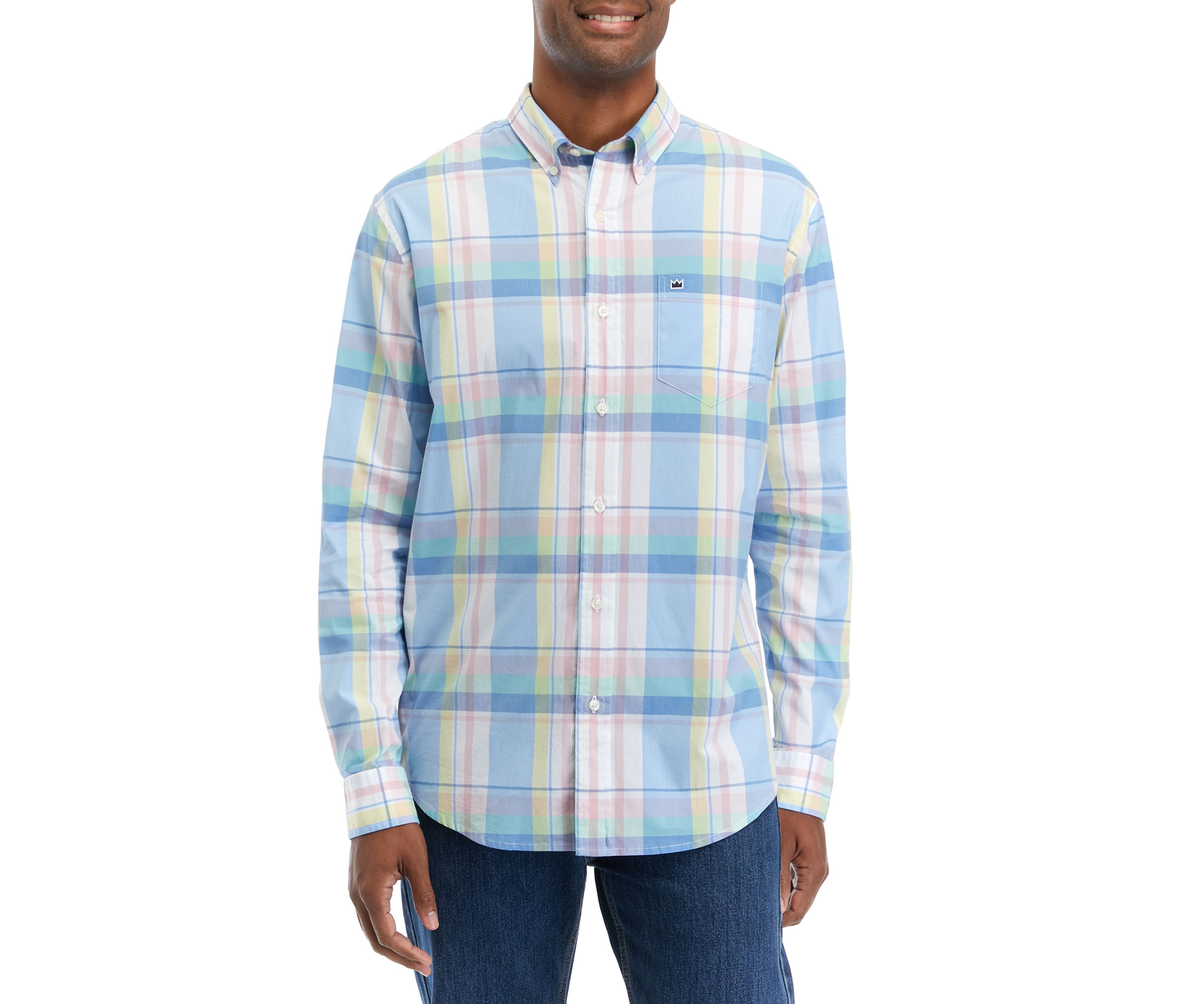 Long Sleeve Printed Poplin Shirt