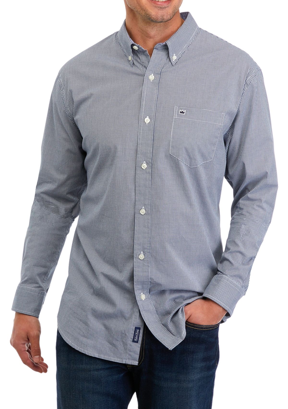 Long Sleeve Printed Poplin Shirt