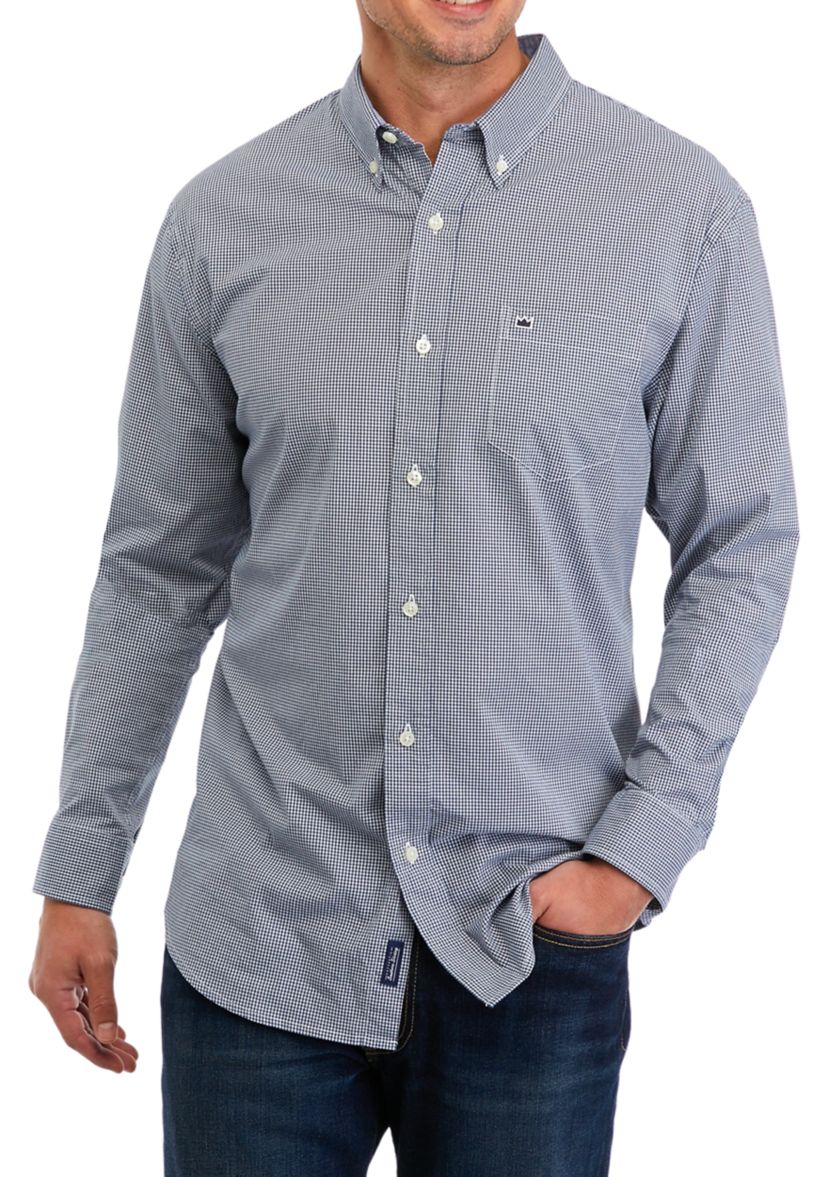Long Sleeve Printed Poplin Shirt