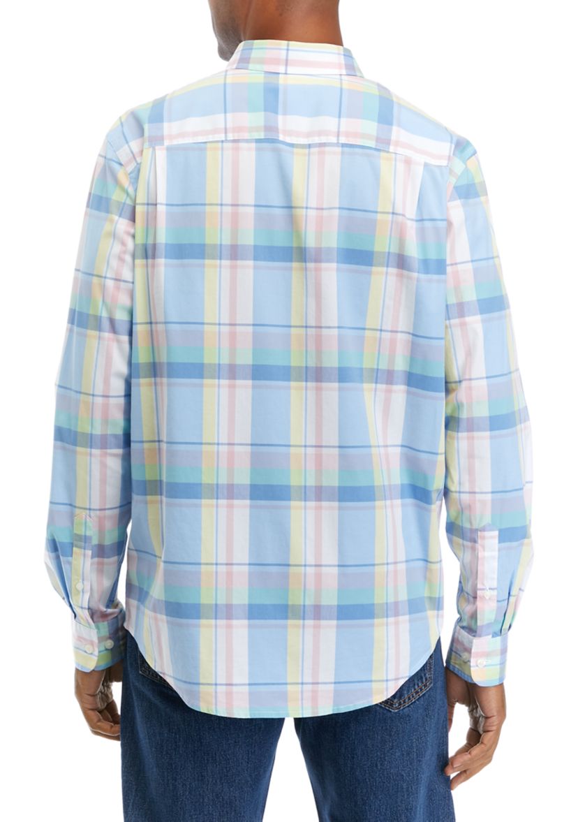 Long Sleeve Printed Poplin Shirt