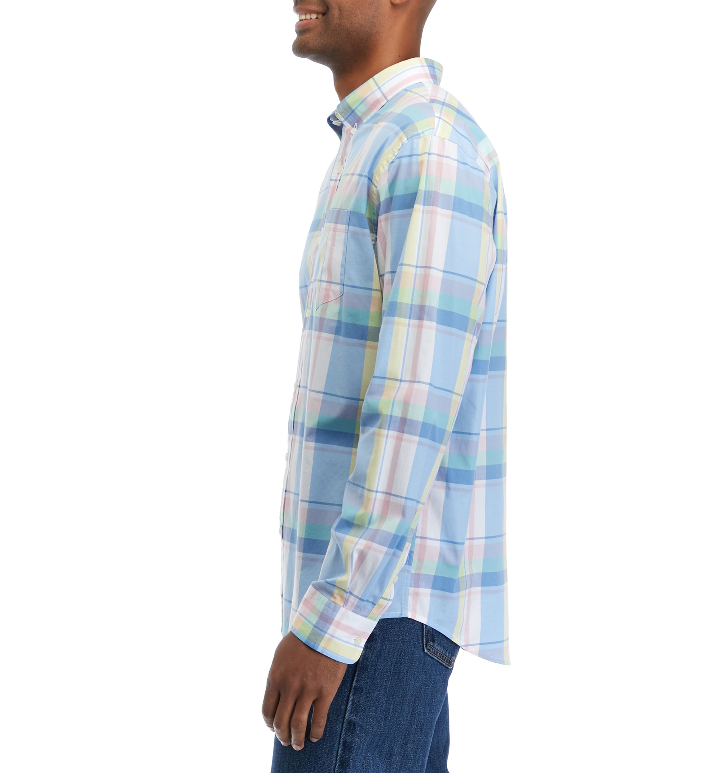 Long Sleeve Printed Poplin Shirt