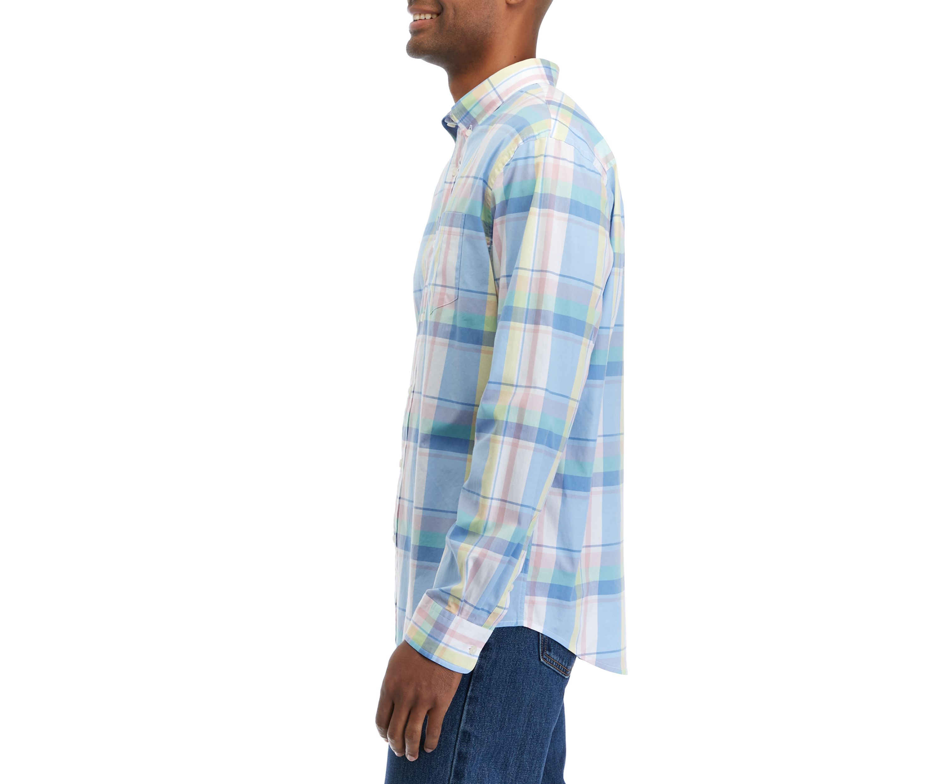 Long Sleeve Printed Poplin Shirt