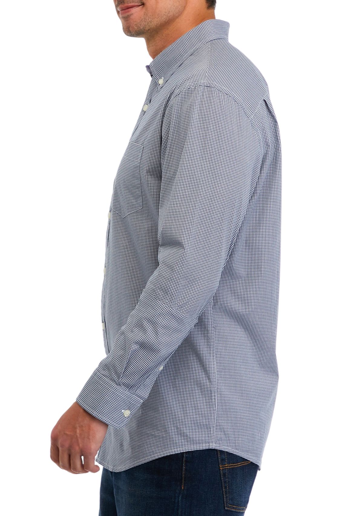 Long Sleeve Printed Poplin Shirt
