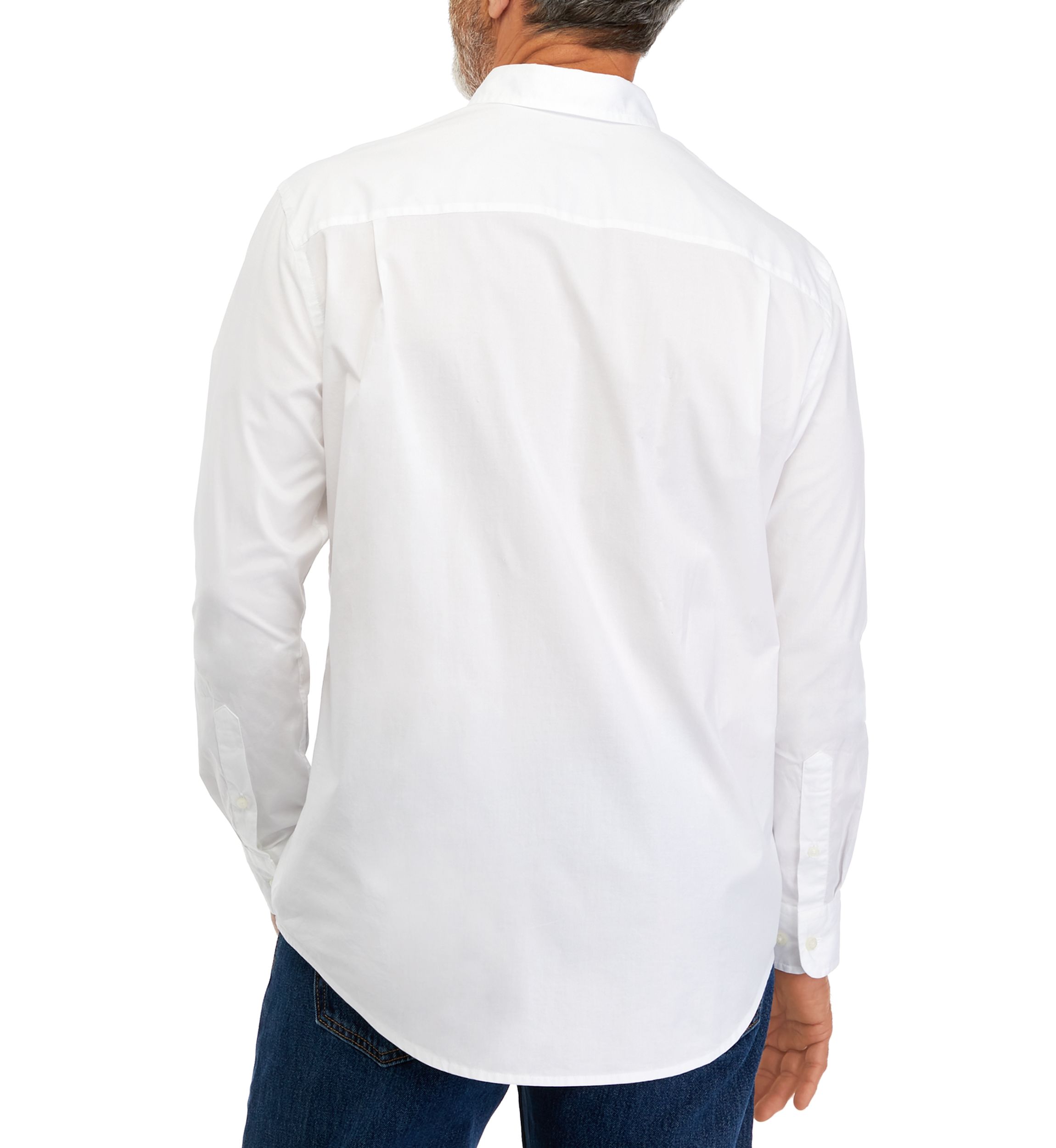 Long Sleeve Poplin Button Down Shirt 