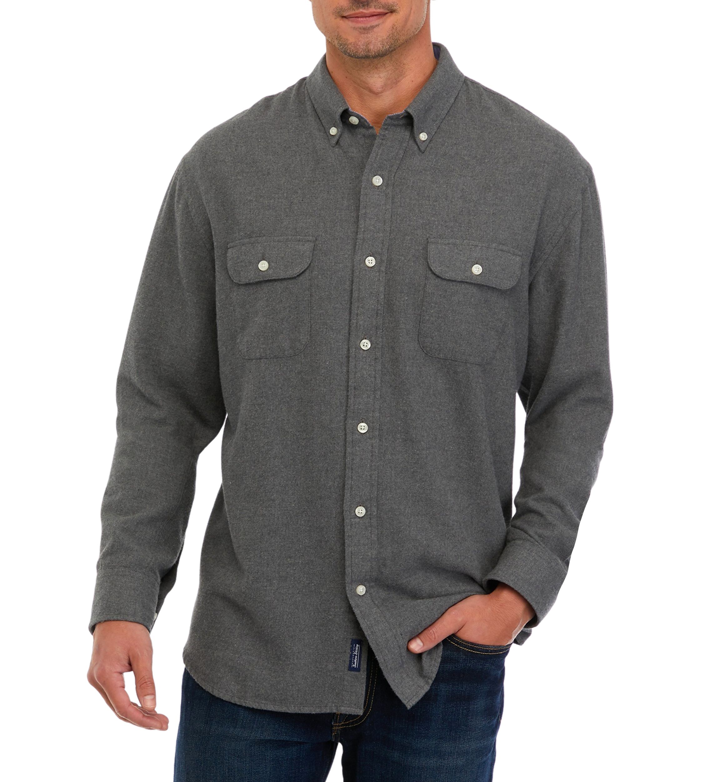 Long Sleeve Heather Flannel Shirt