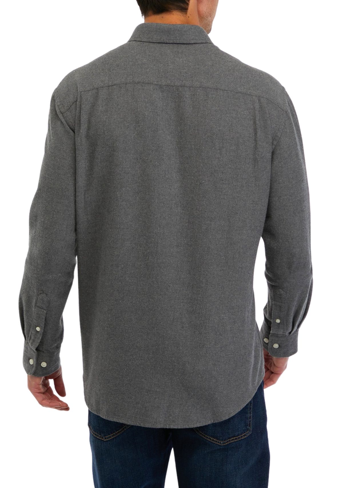 Long Sleeve Heather Flannel Shirt