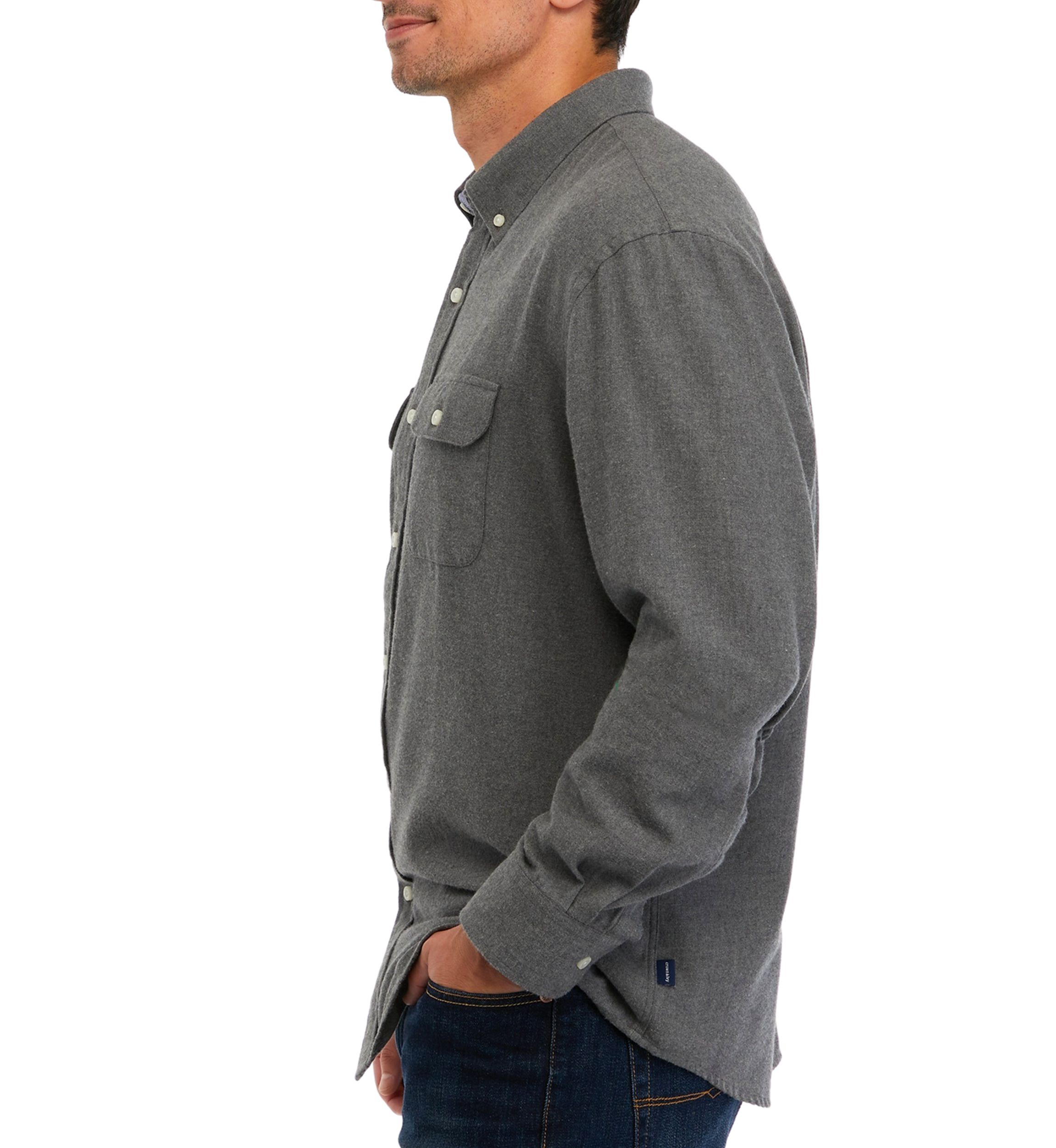 Long Sleeve Heather Flannel Shirt