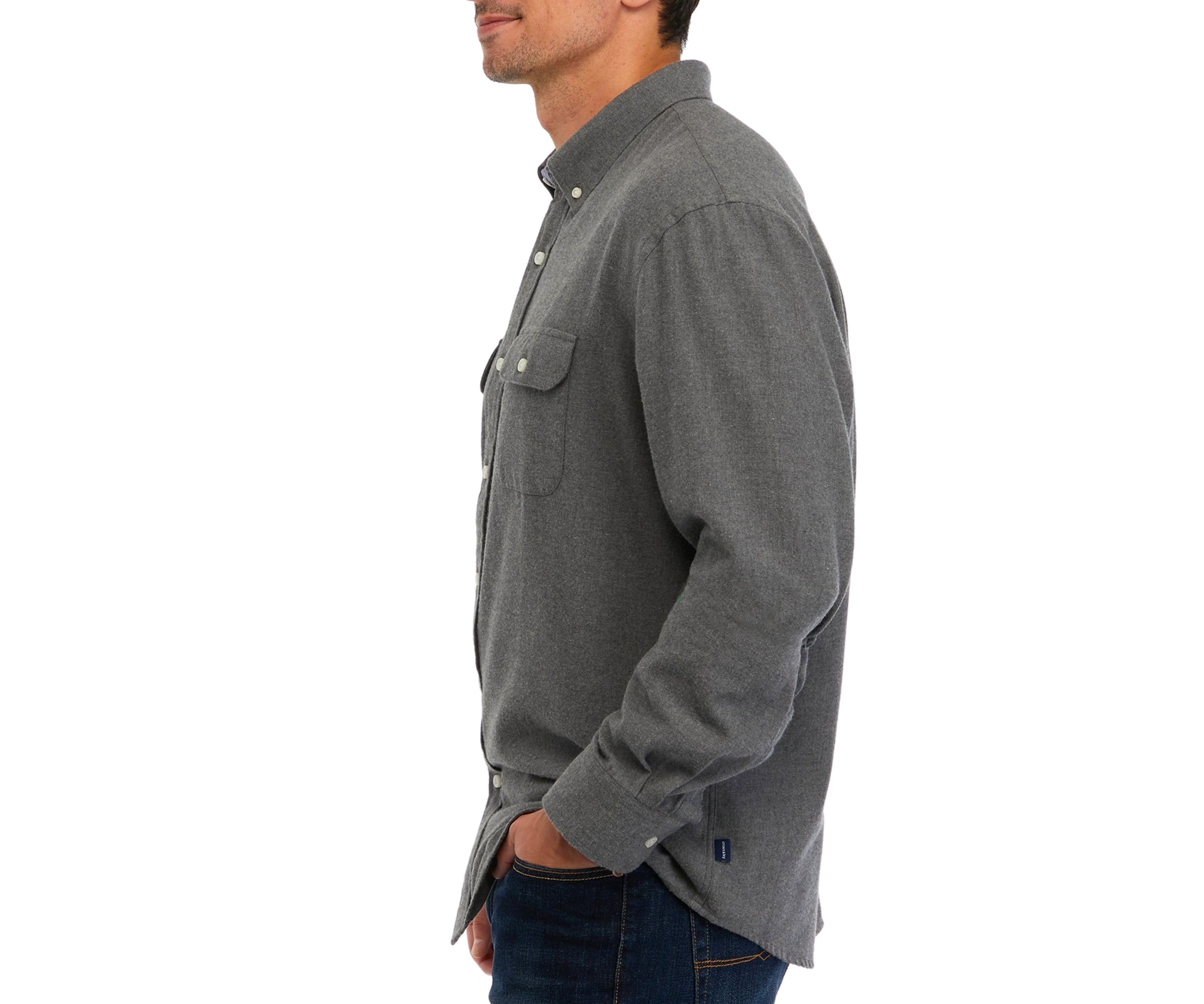 Long Sleeve Heather Flannel Shirt