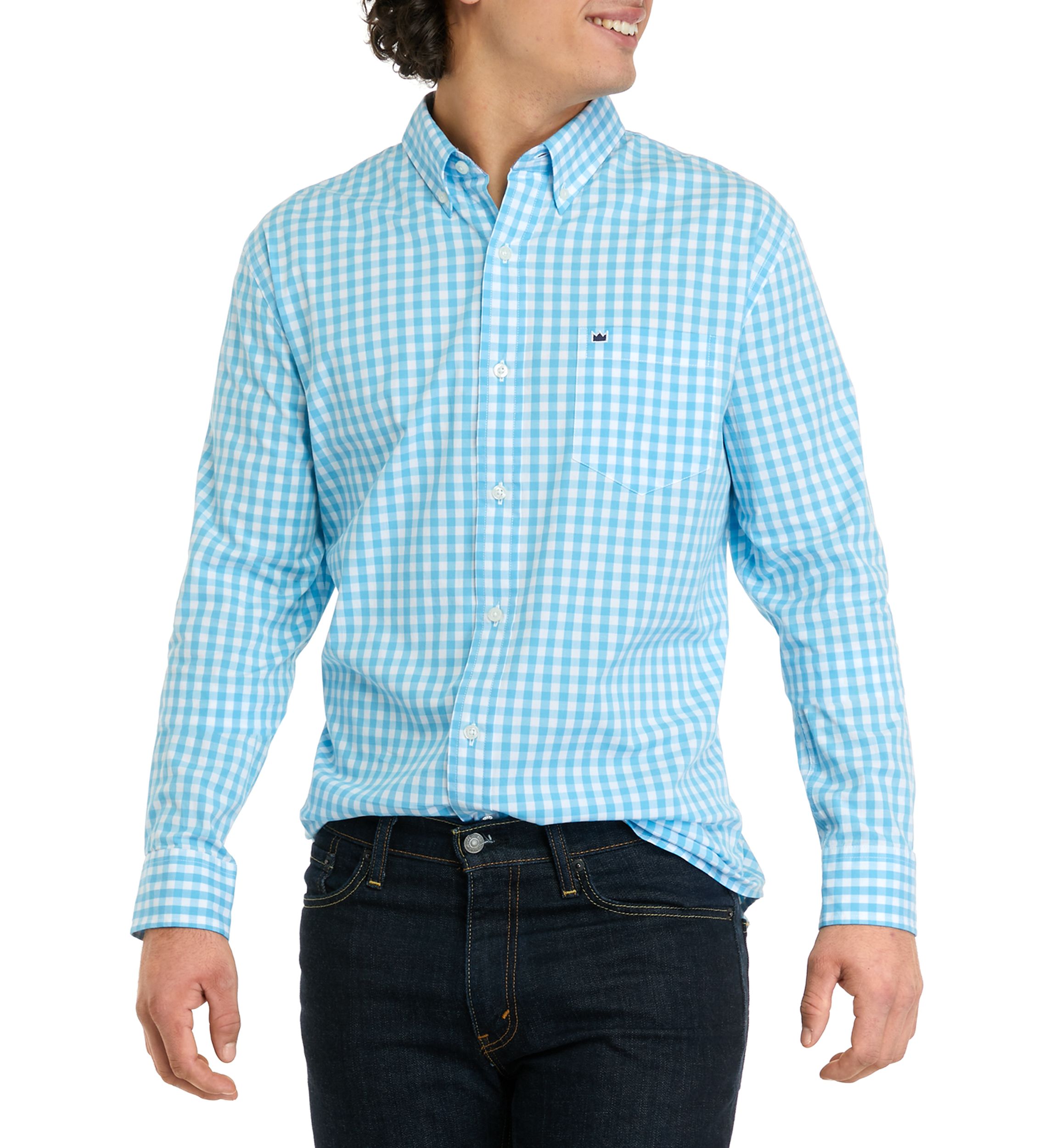 Long Sleeve Woven Plaid Shirt