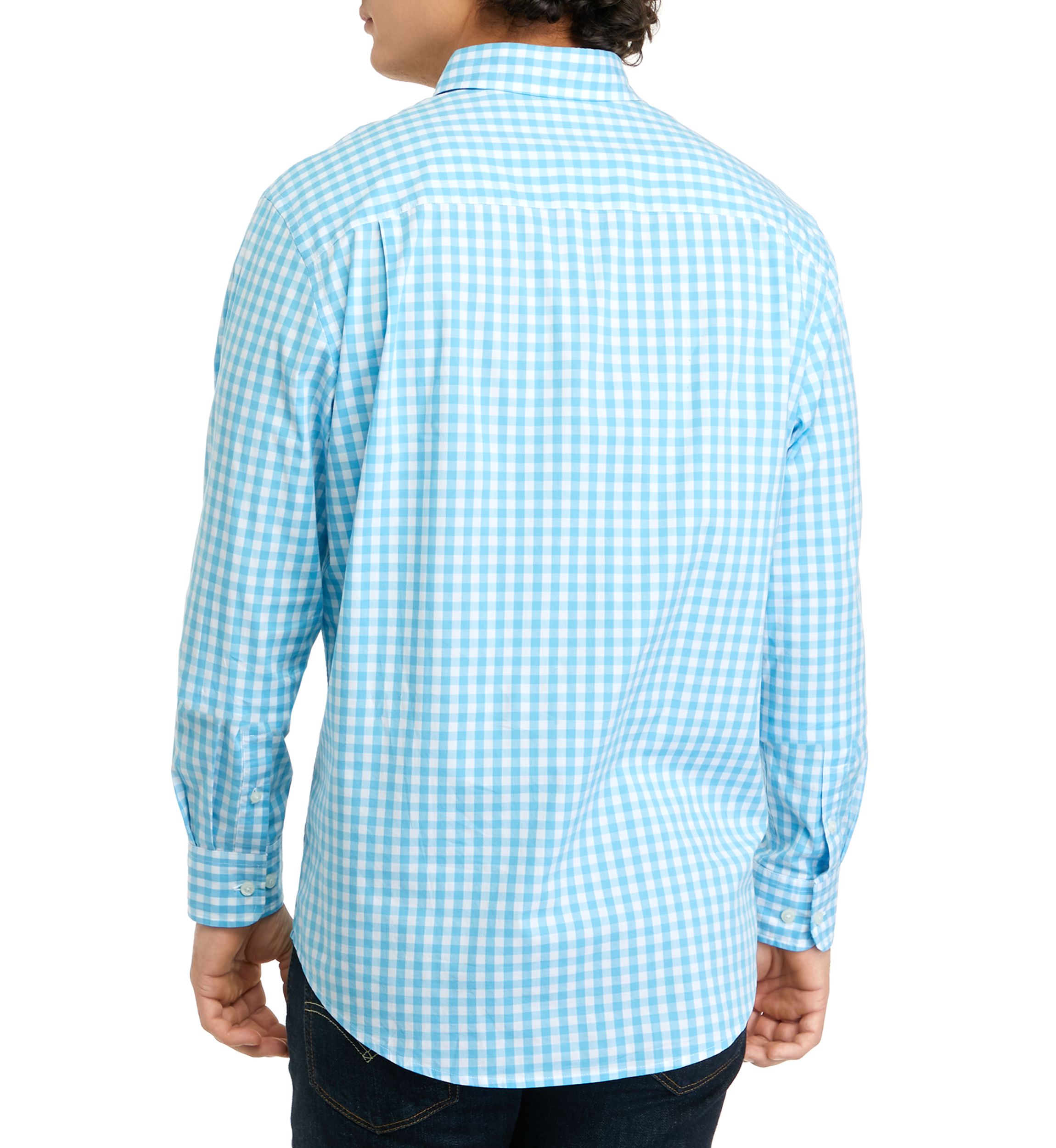 Long Sleeve Woven Plaid Shirt