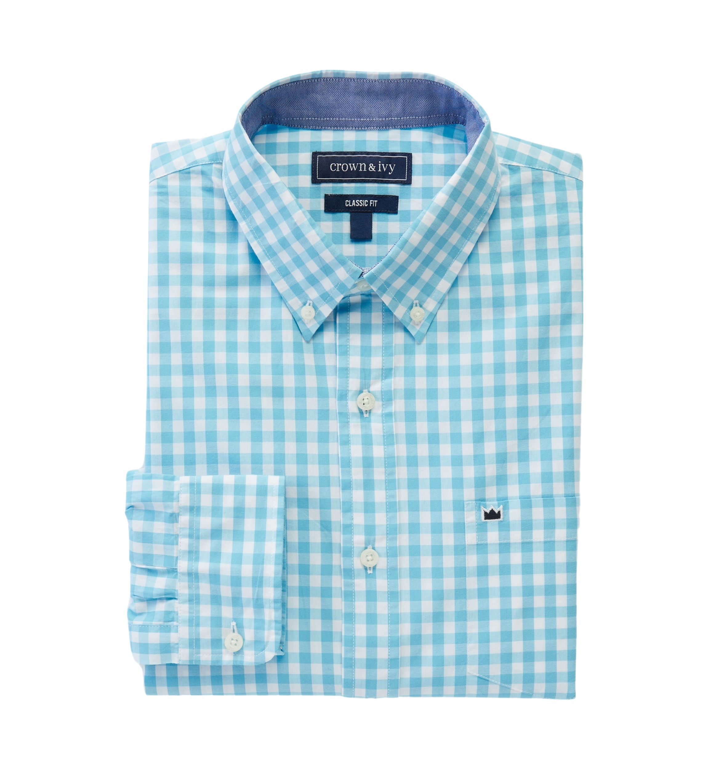 Long Sleeve Woven Plaid Shirt