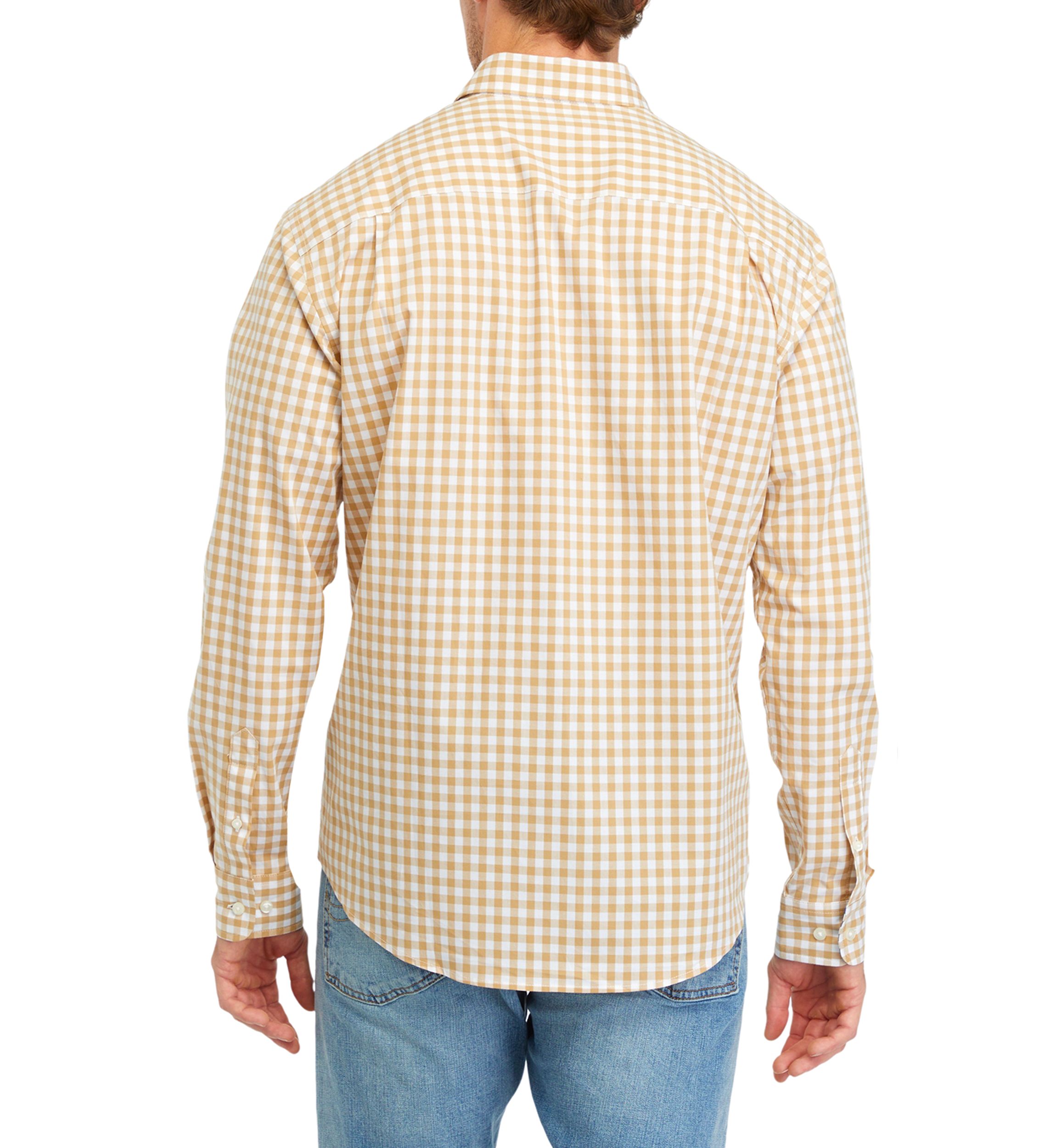 Printed Poplin Long Sleeve Button Down Shirt