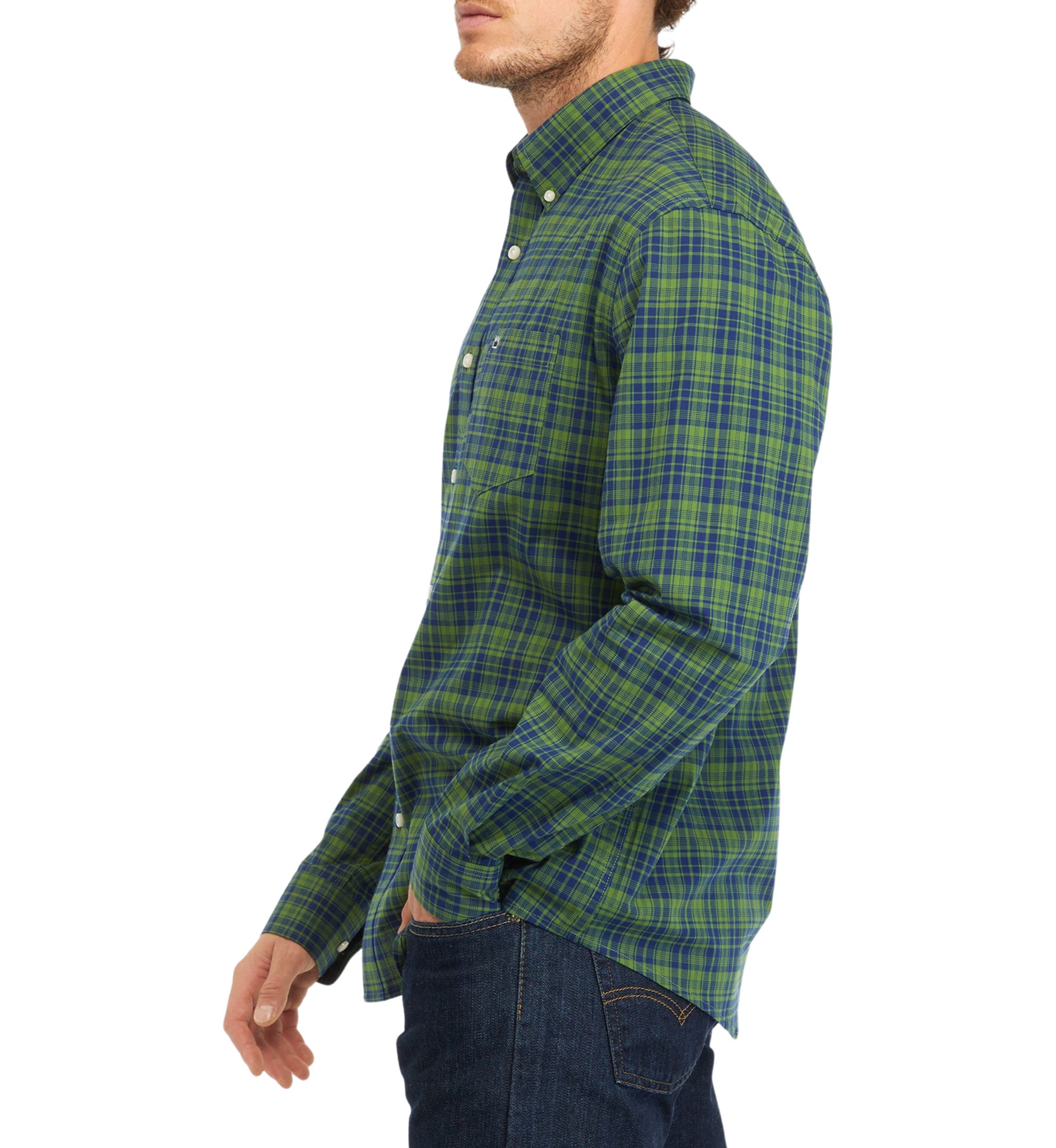 Poplin Plaid Printed Long Sleeve Shirt