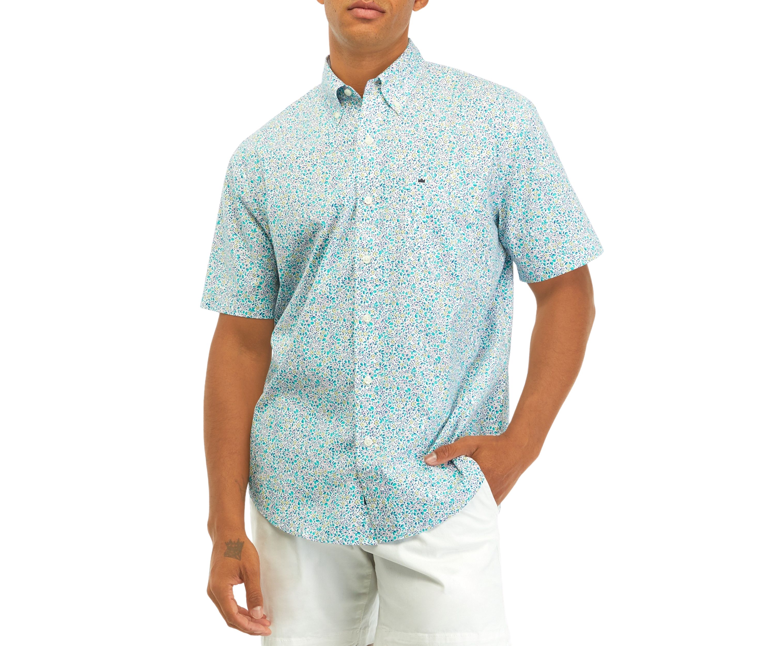 Printed Woven Poplin Shirt