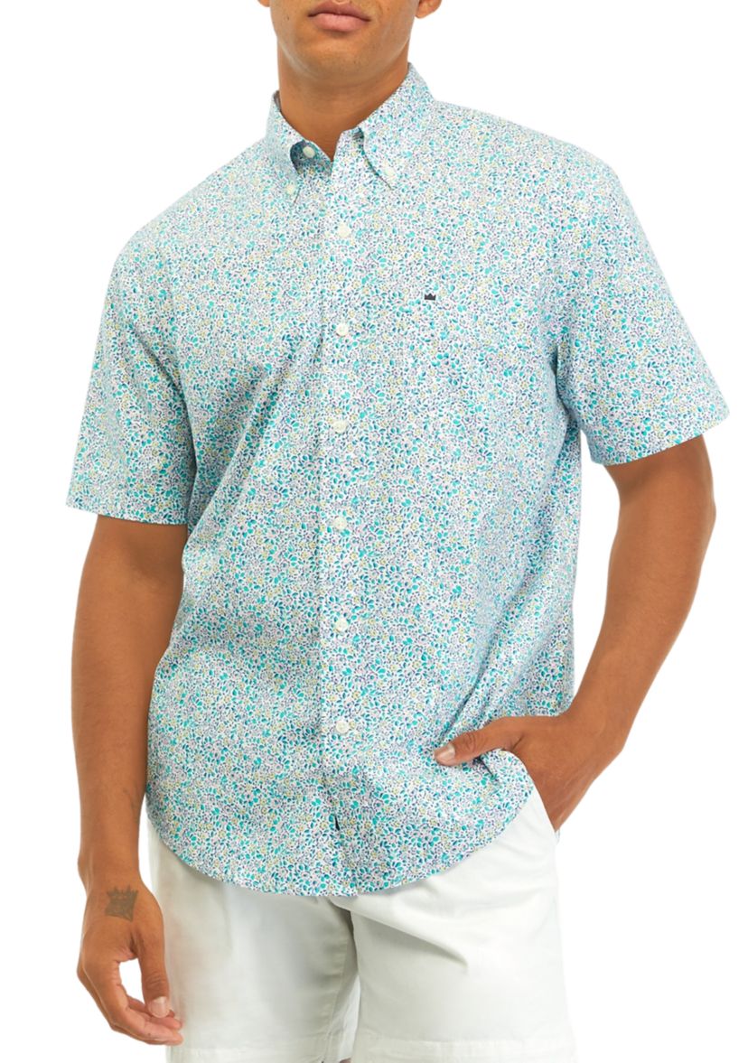 Printed Woven Poplin Shirt