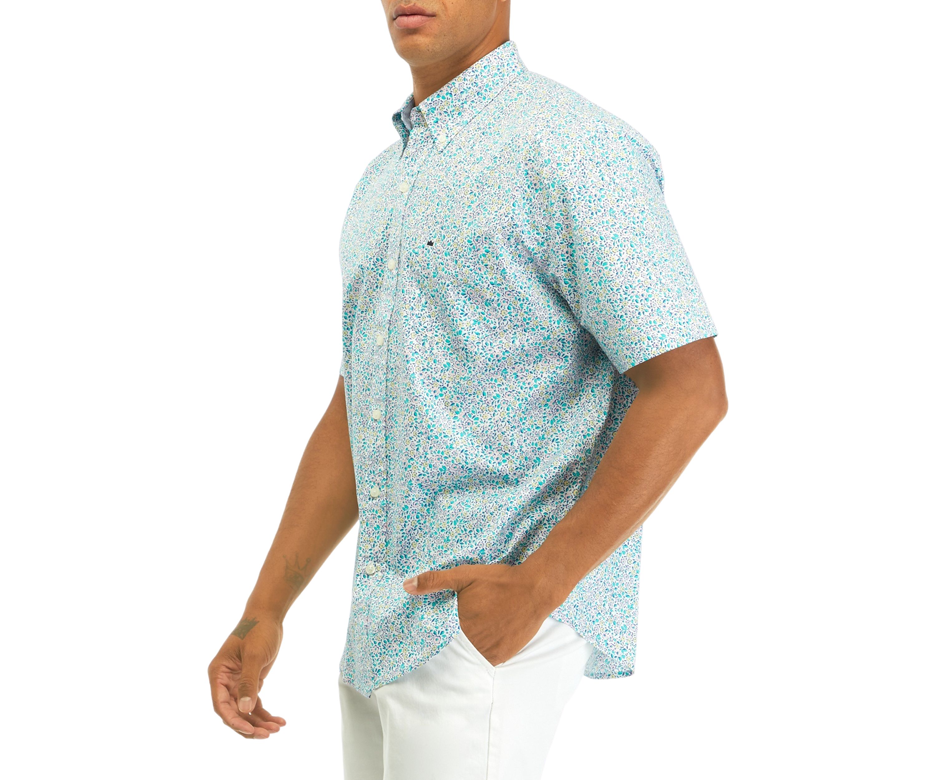 Printed Woven Poplin Shirt