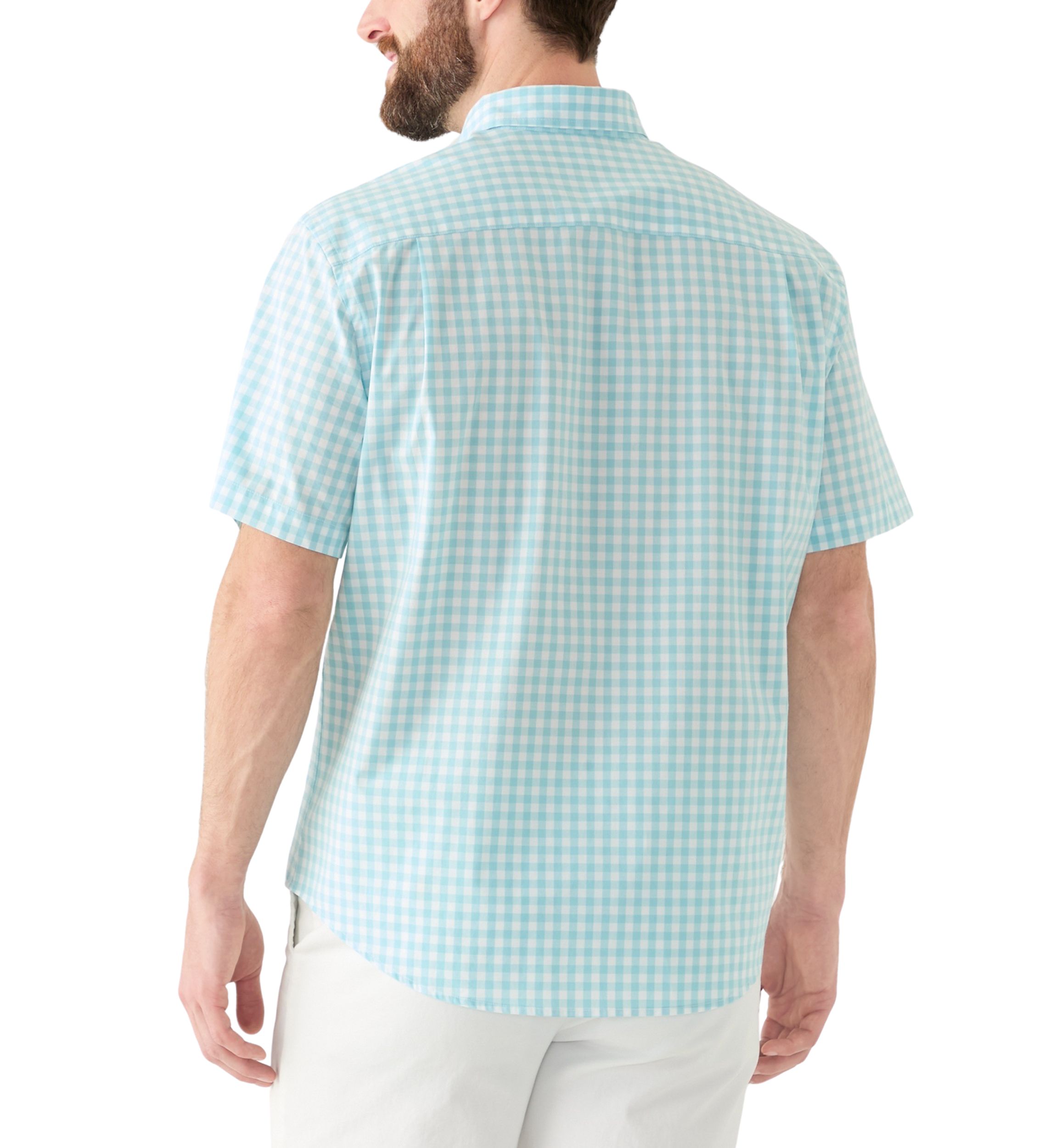 Short Sleeve Gingham Poplin Shirt
