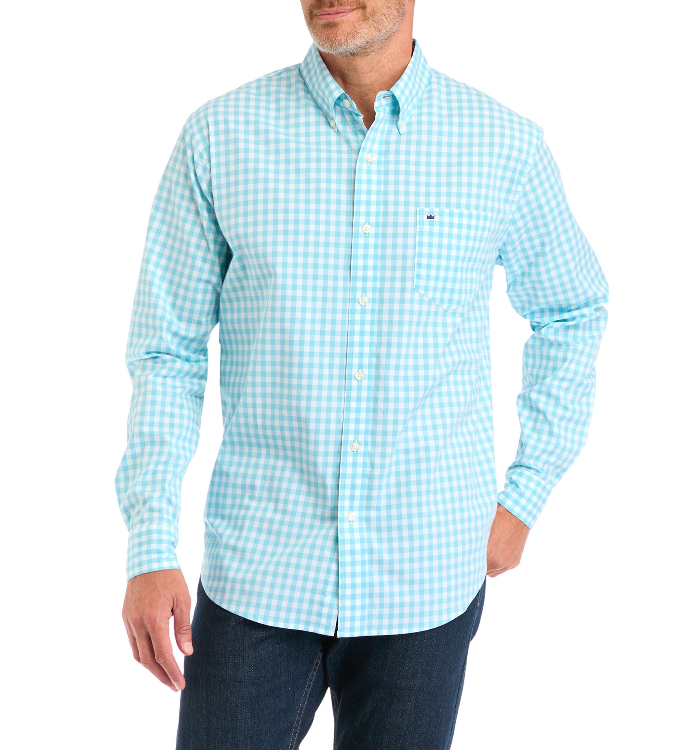 Poplin Gingham Printed Shirt