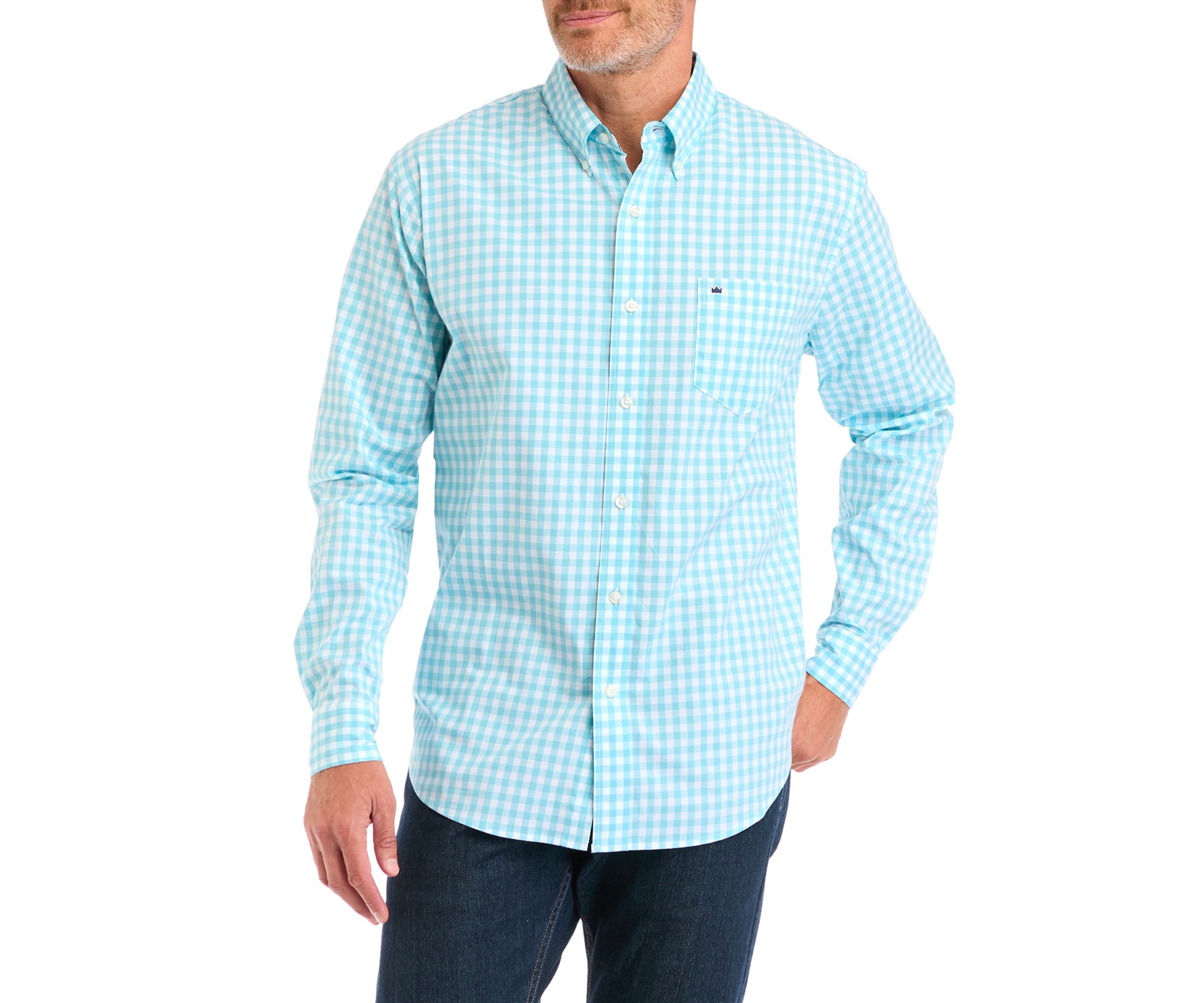 Poplin Gingham Printed Shirt