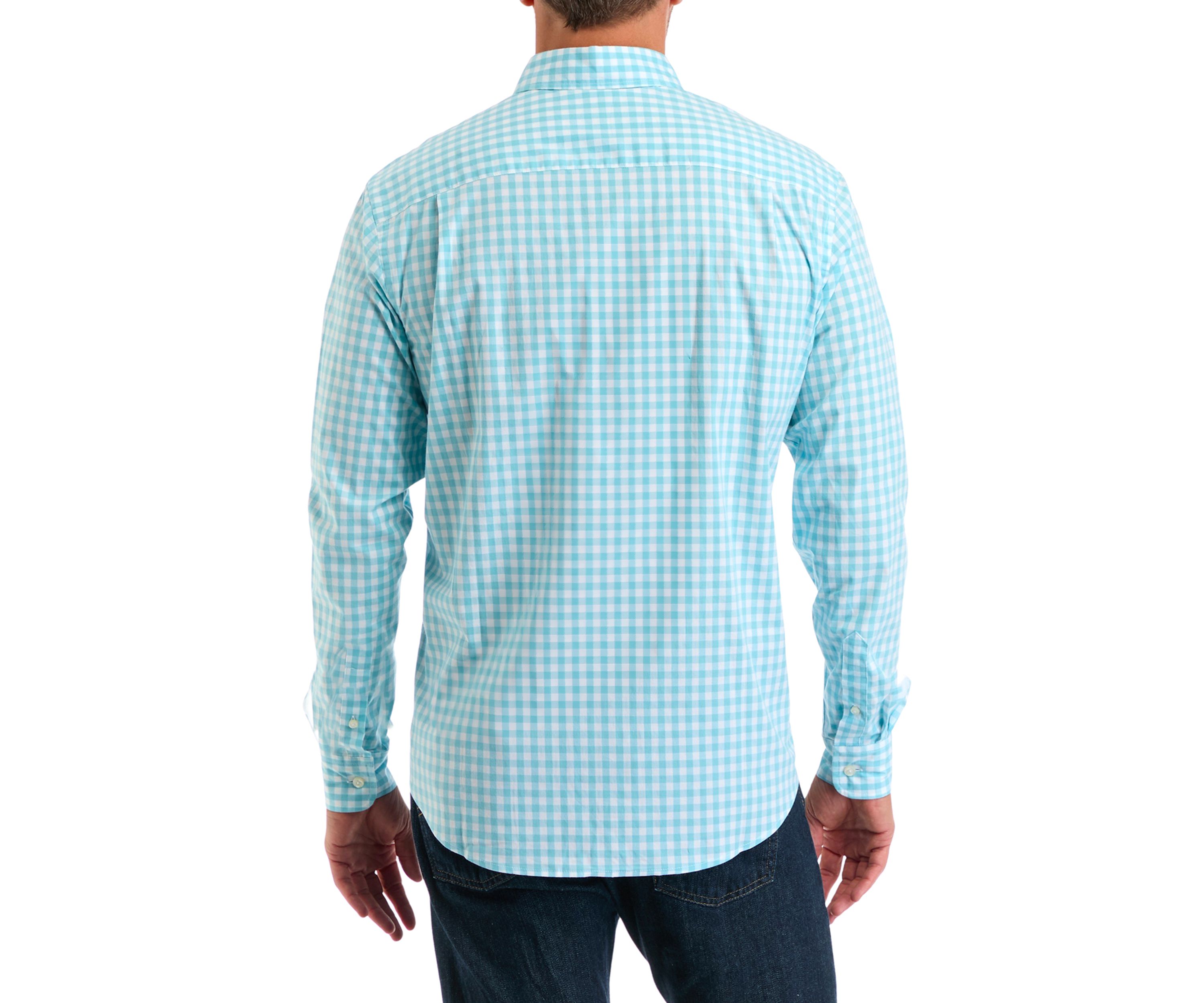 Poplin Gingham Printed Shirt