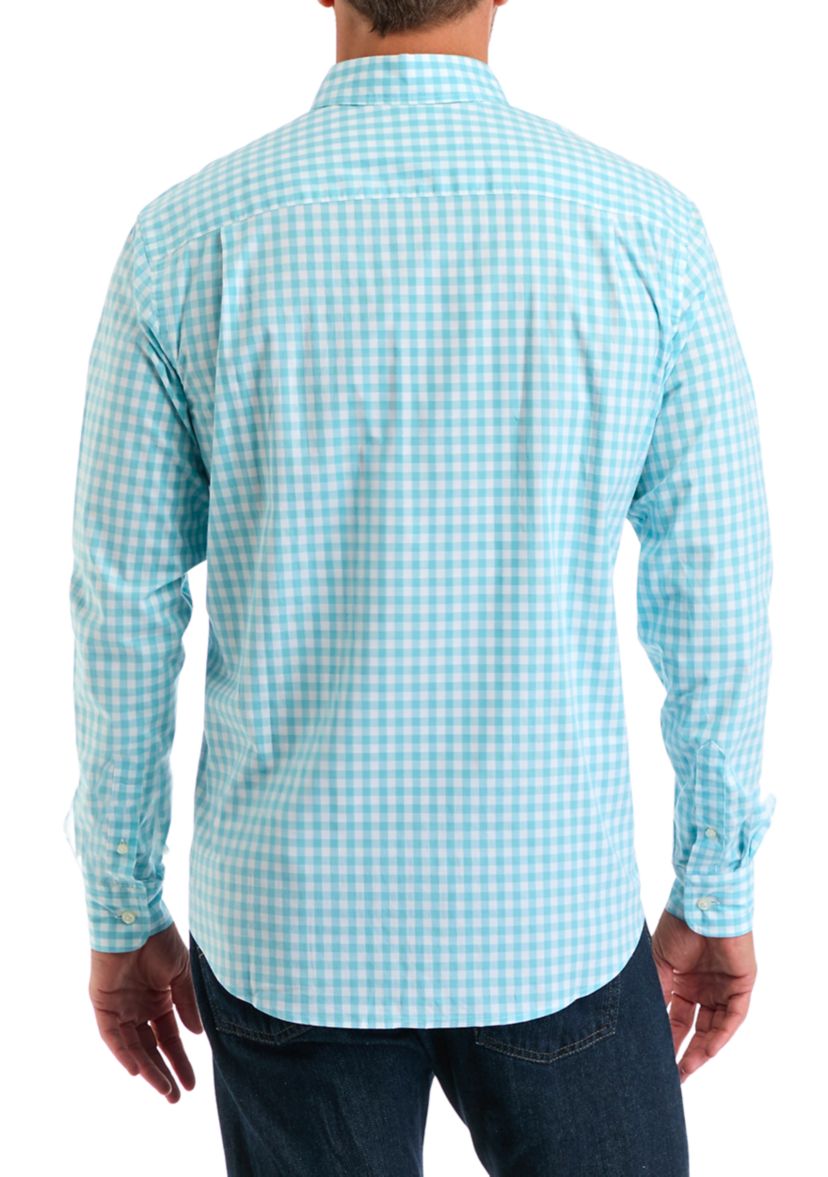 Poplin Gingham Printed Shirt