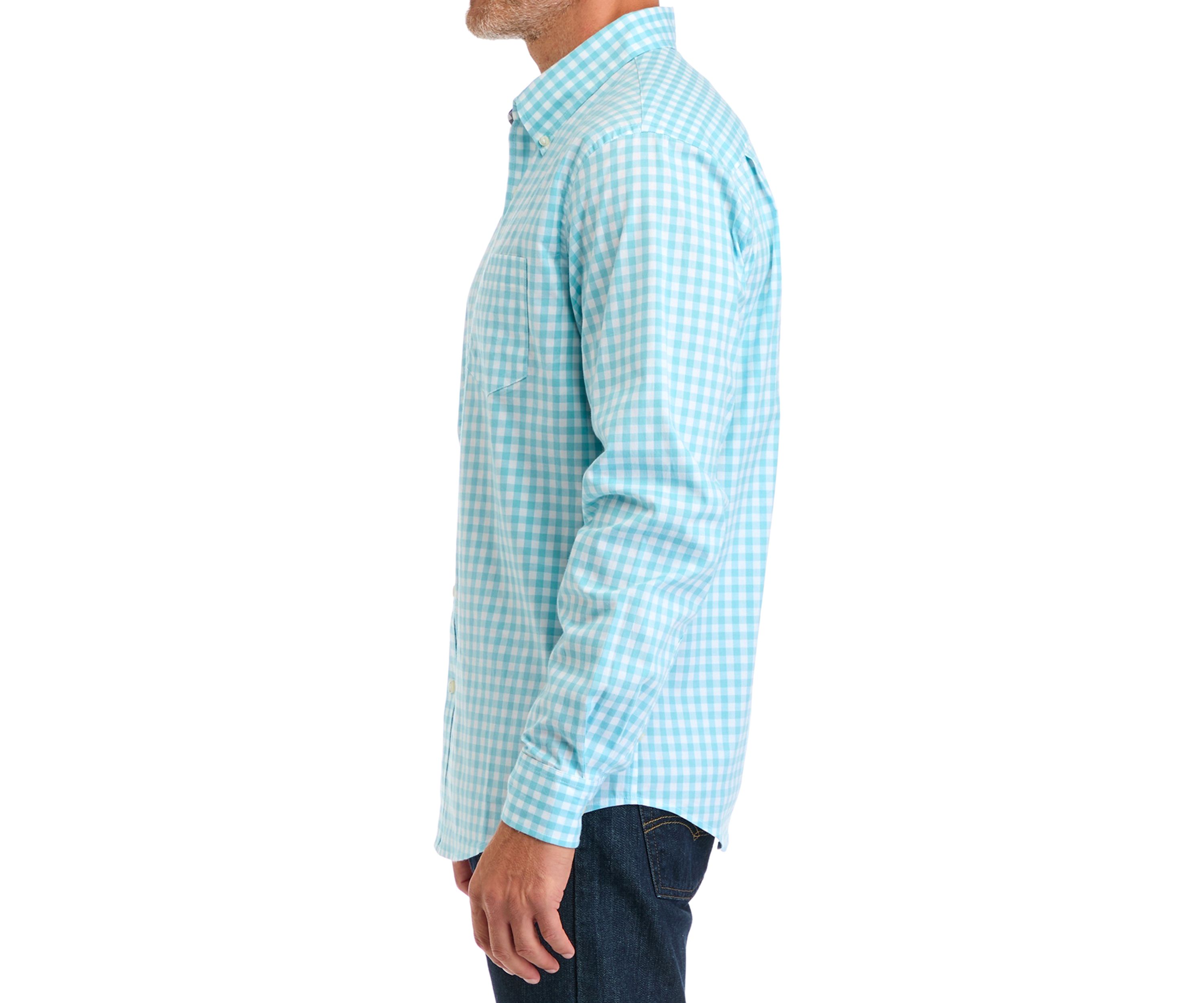 Poplin Gingham Printed Shirt