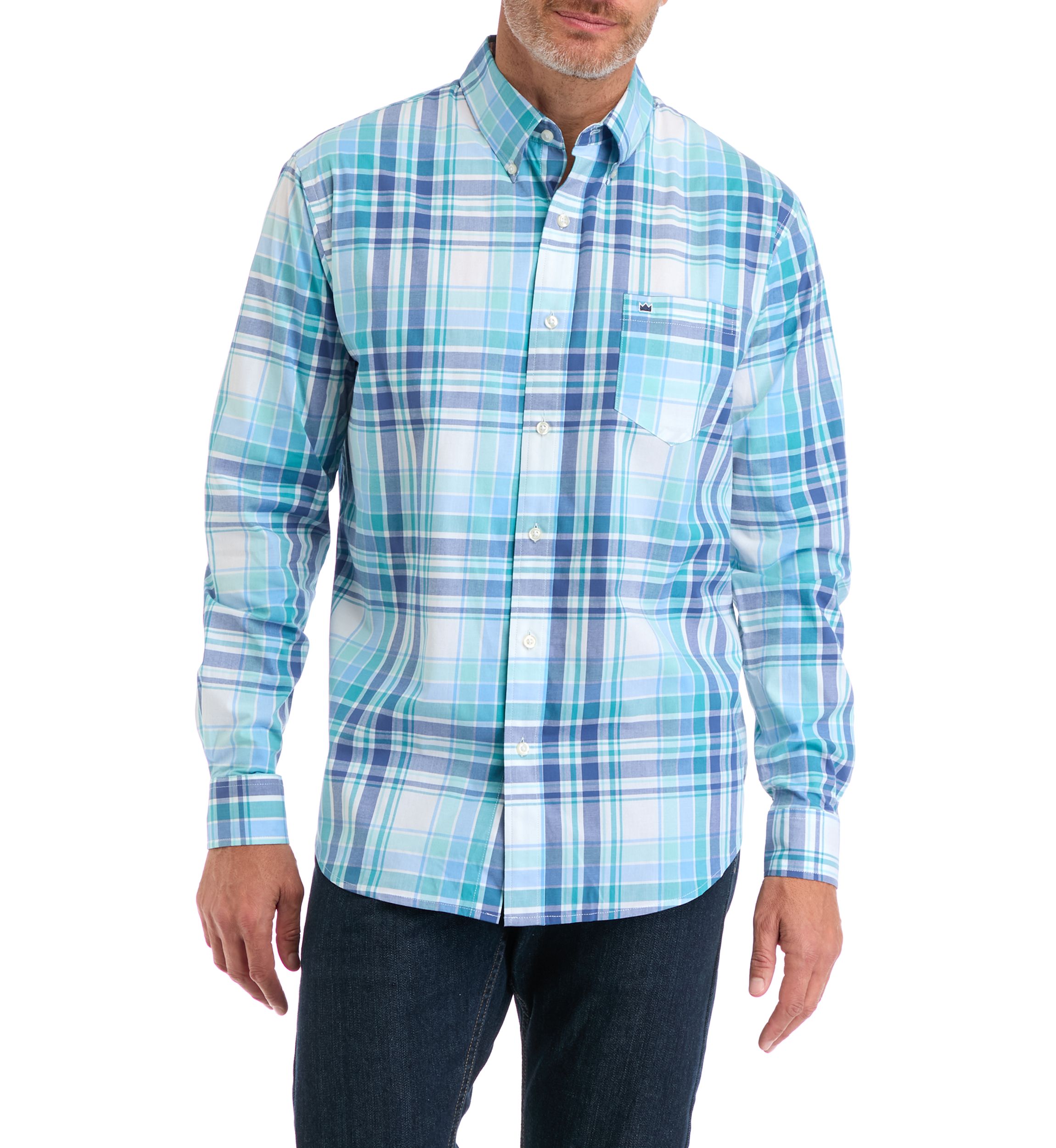 Poplin Plaid Printed Shirt