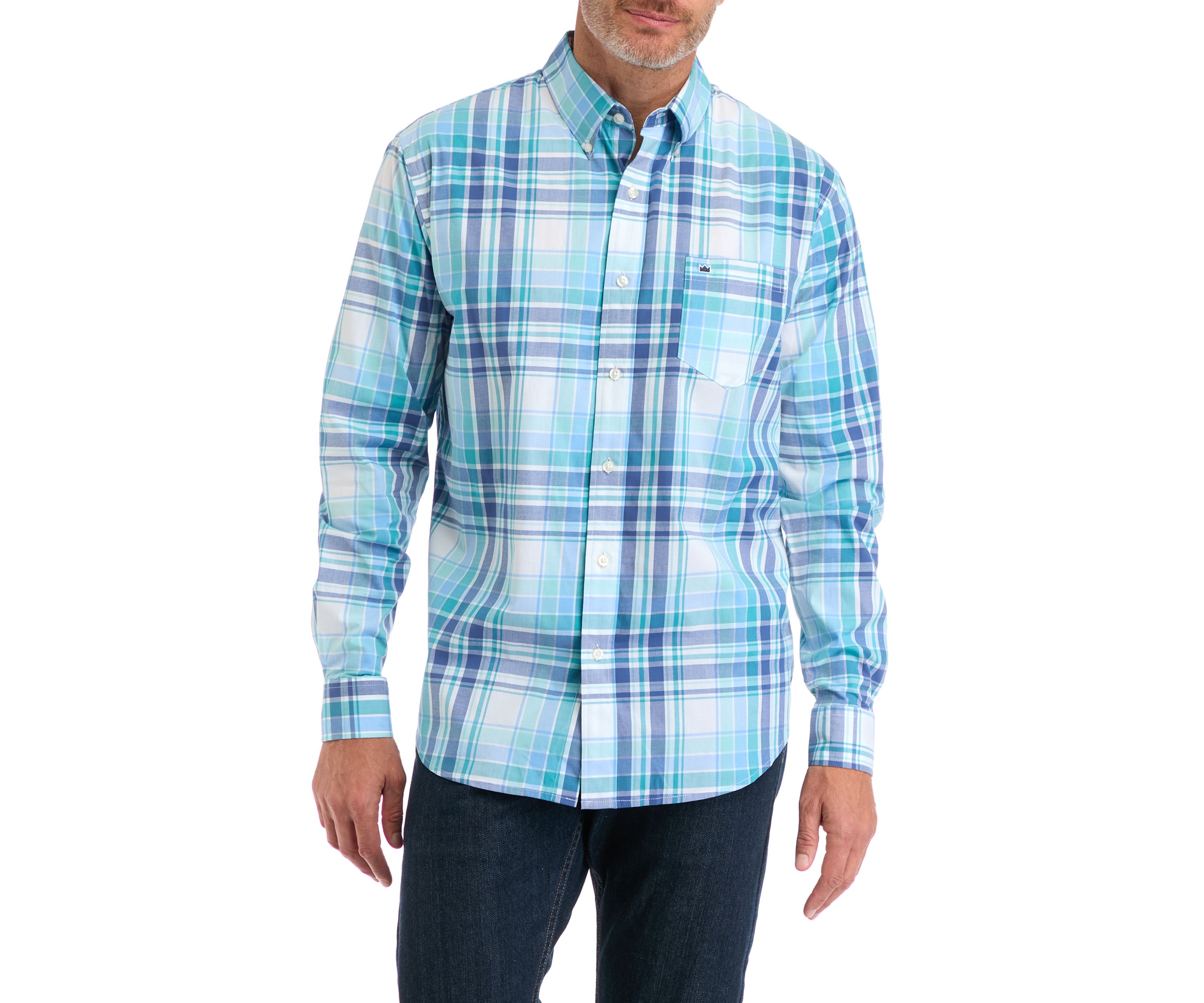 Poplin Plaid Printed Shirt