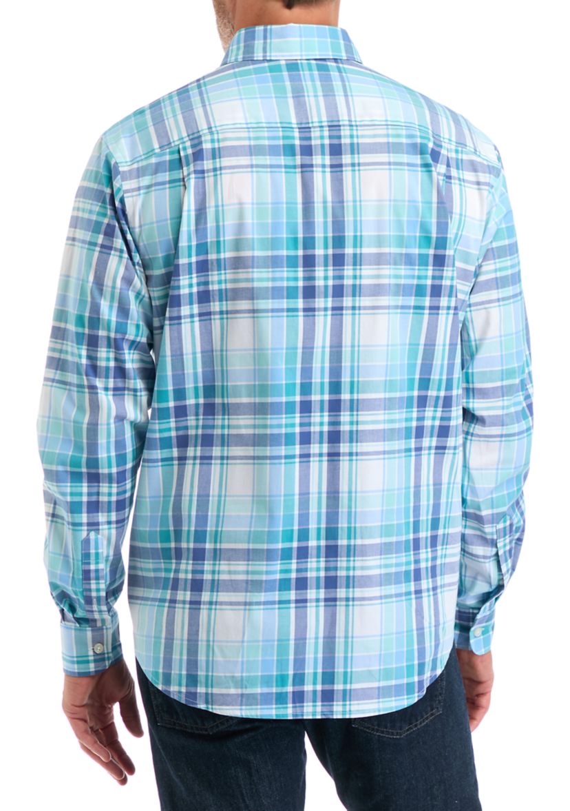 Poplin Plaid Printed Shirt