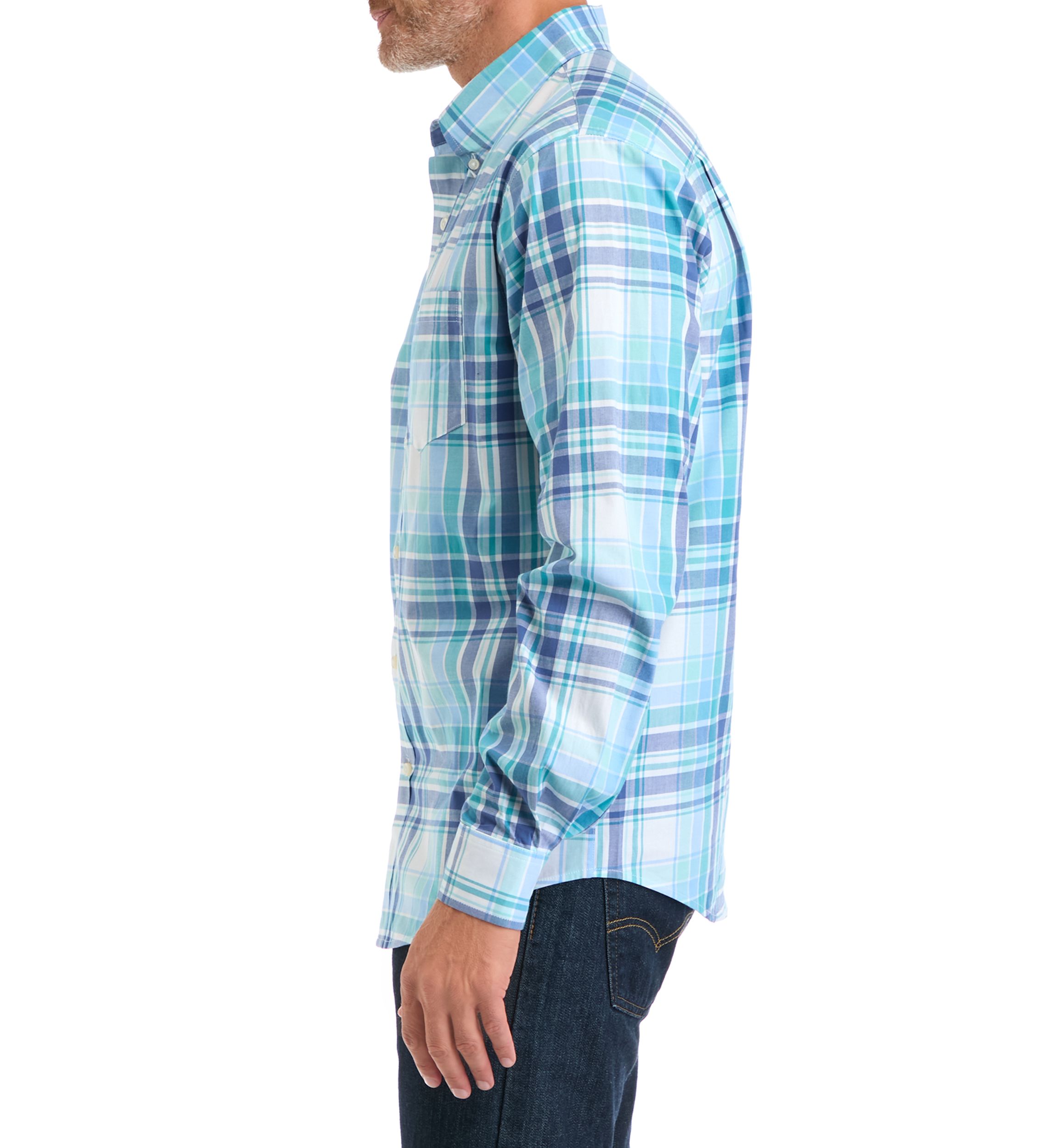 Poplin Plaid Printed Shirt