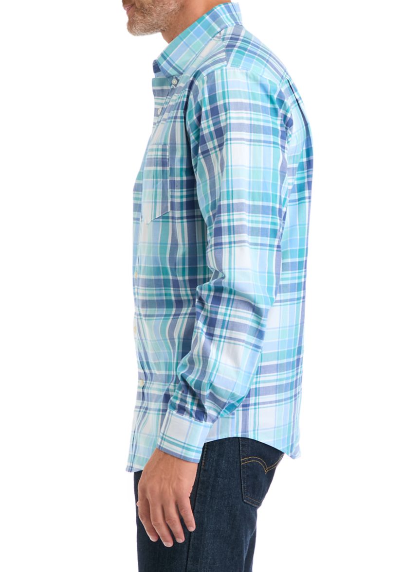 Poplin Plaid Printed Shirt