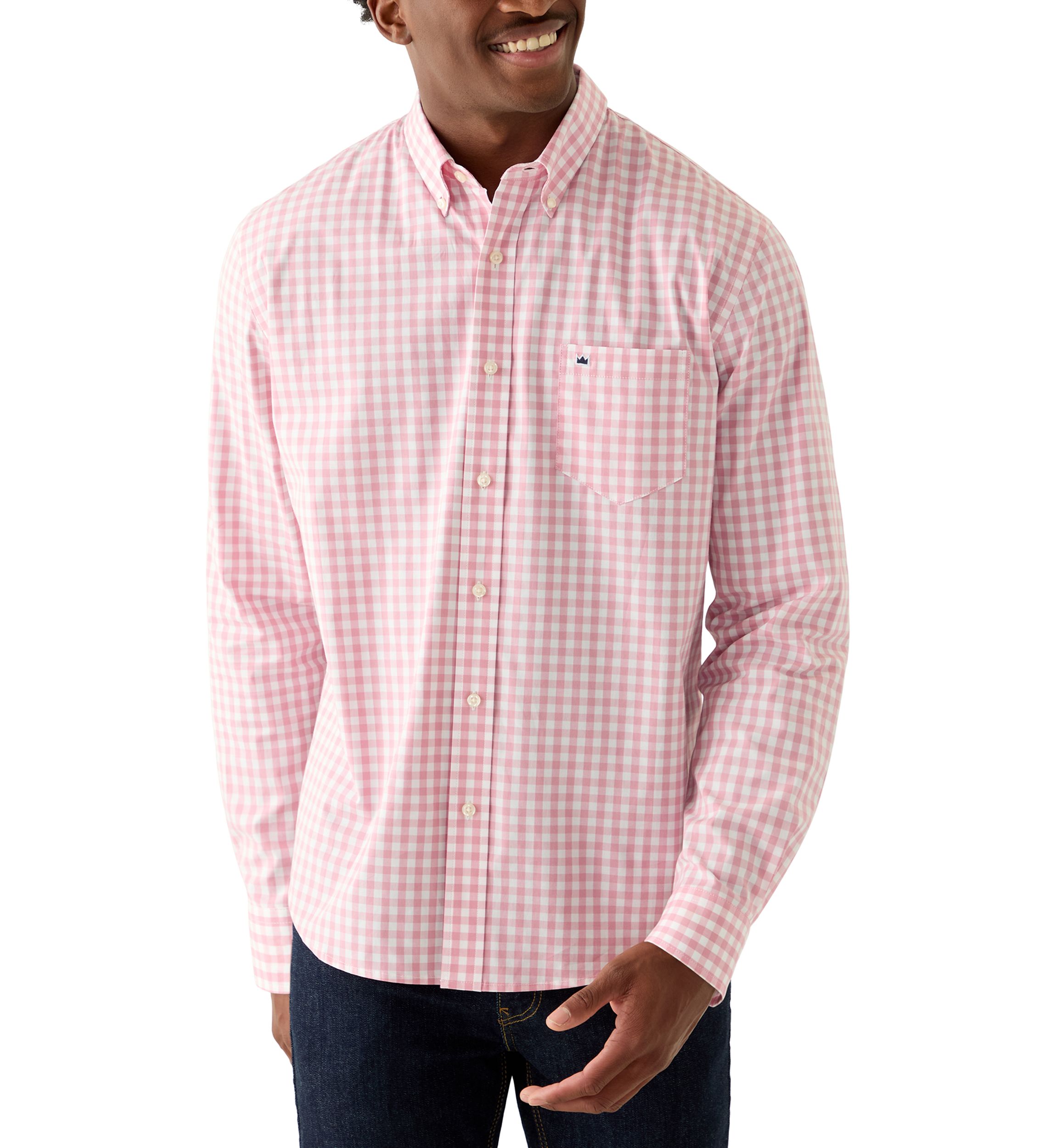 crown and ivy dress shirts Crown & Ivy Spread Collar Twill Dress Shirt