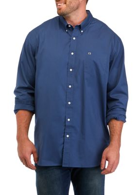 Magellan Solid Big & Tall Casual Button-Down Shirts for Men for sale