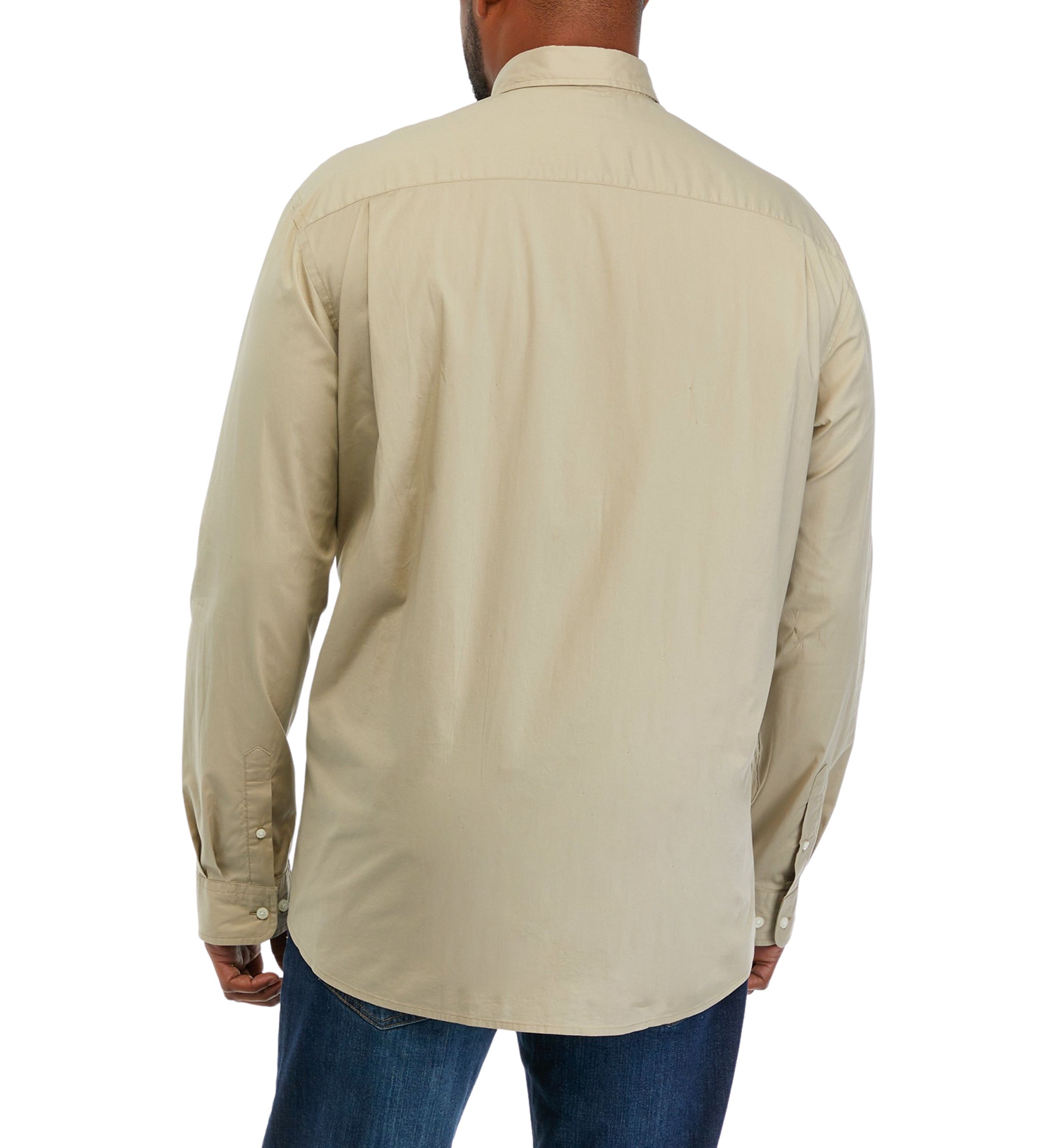 Big & Tall Long Sleeve Woven Poplin Shirt