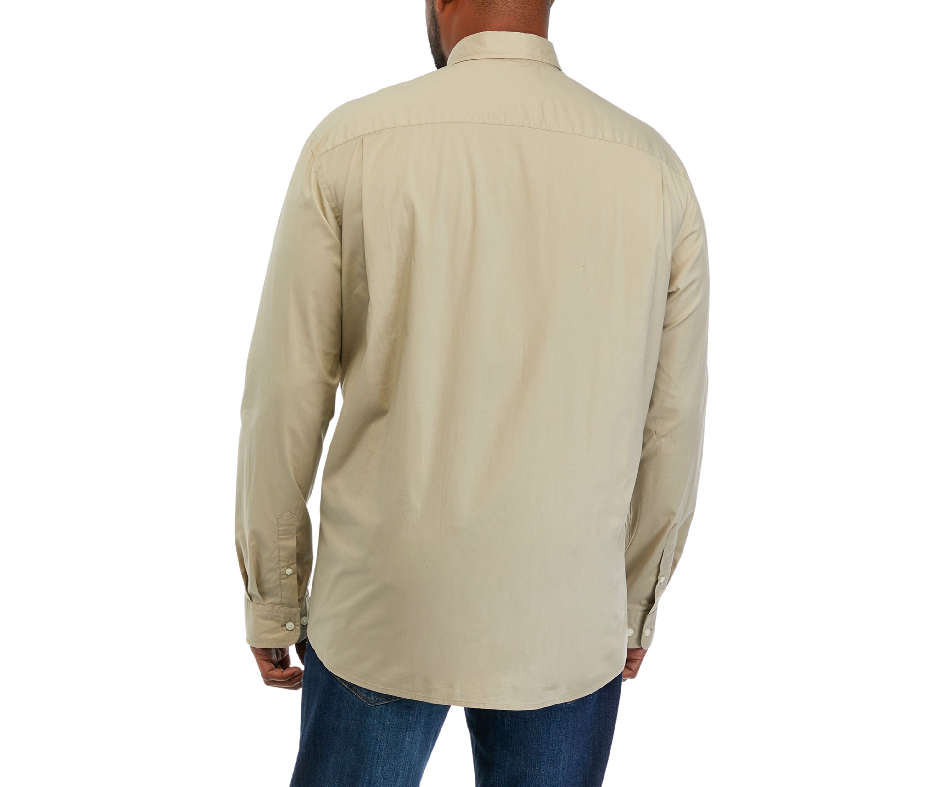 Big & Tall Long Sleeve Woven Poplin Shirt