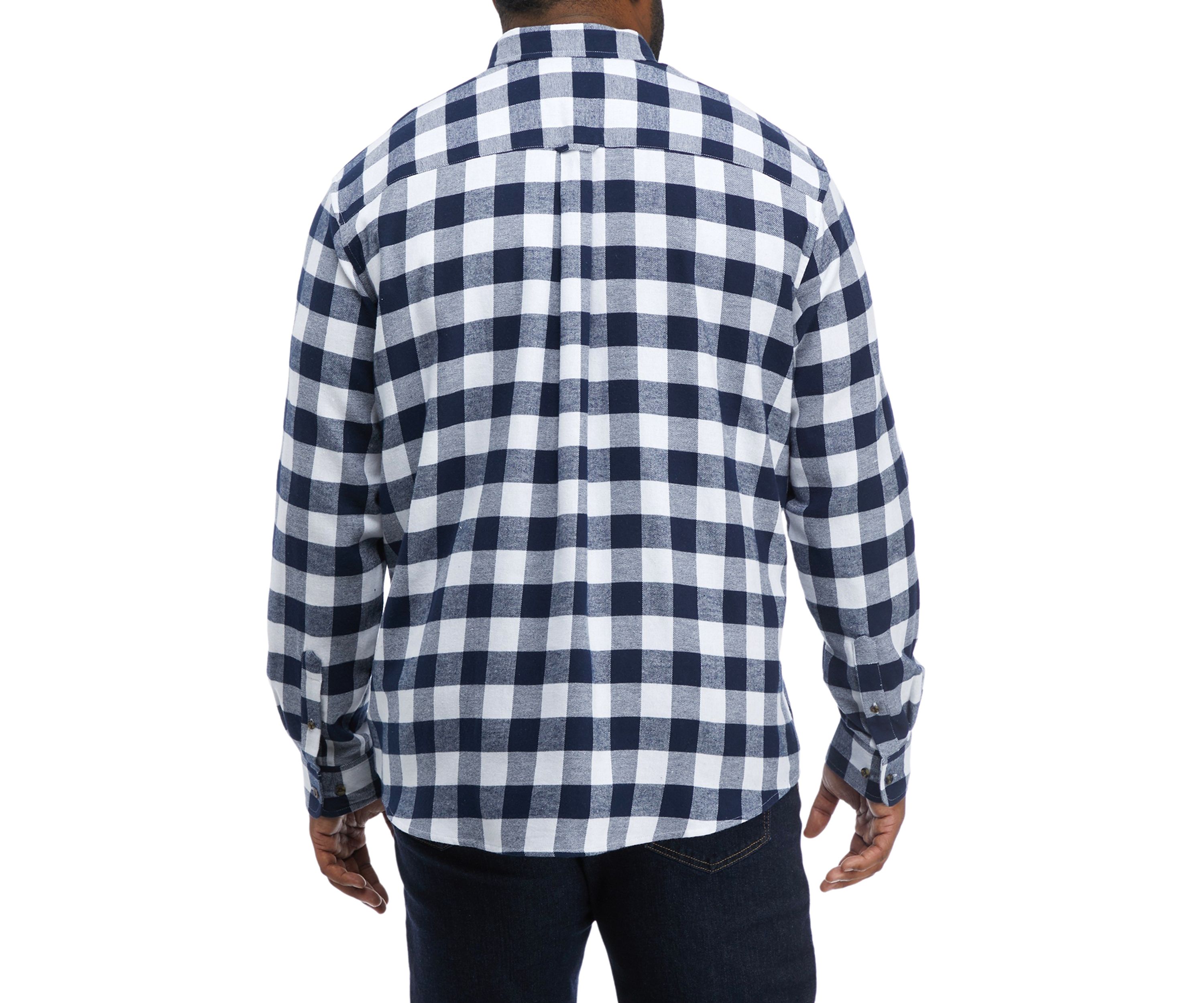 Big & Tall Long Sleeve Plaid Flannel Shirt 