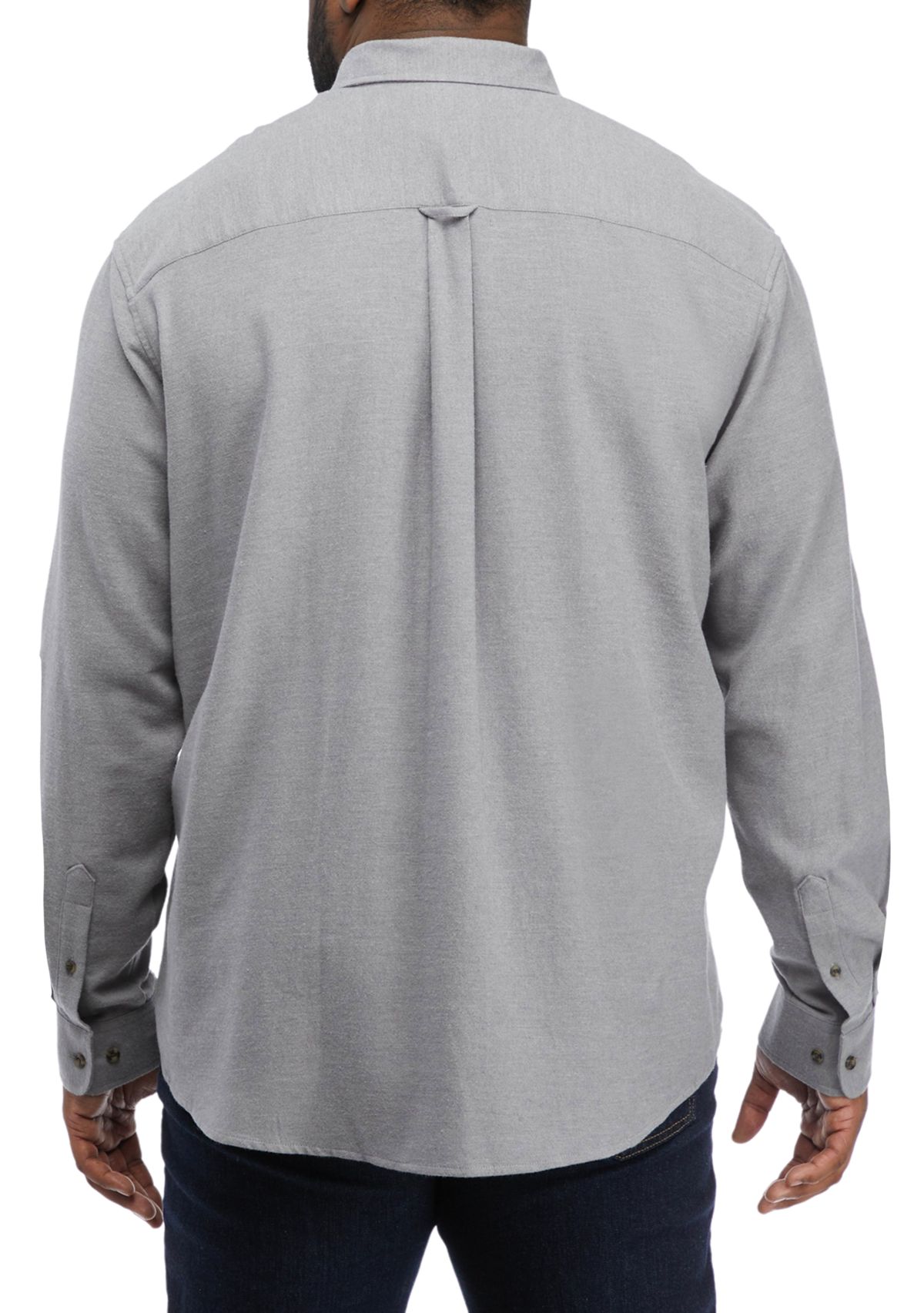 Big & Tall Long Sleeve Woven Flannel Shirt