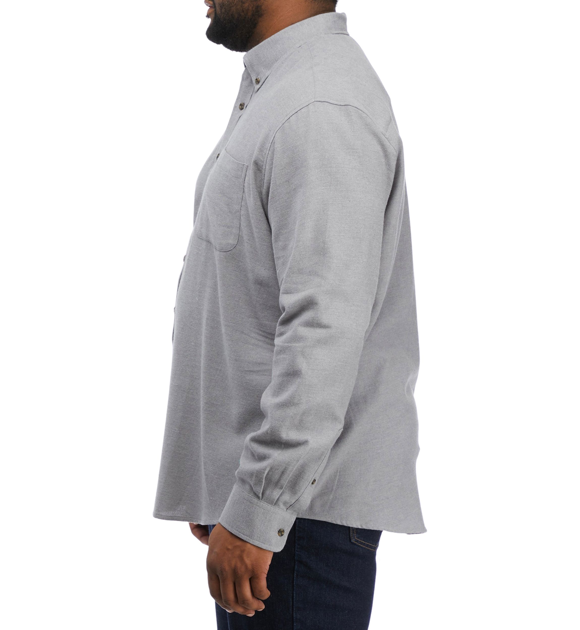 Big & Tall Long Sleeve Woven Flannel Shirt