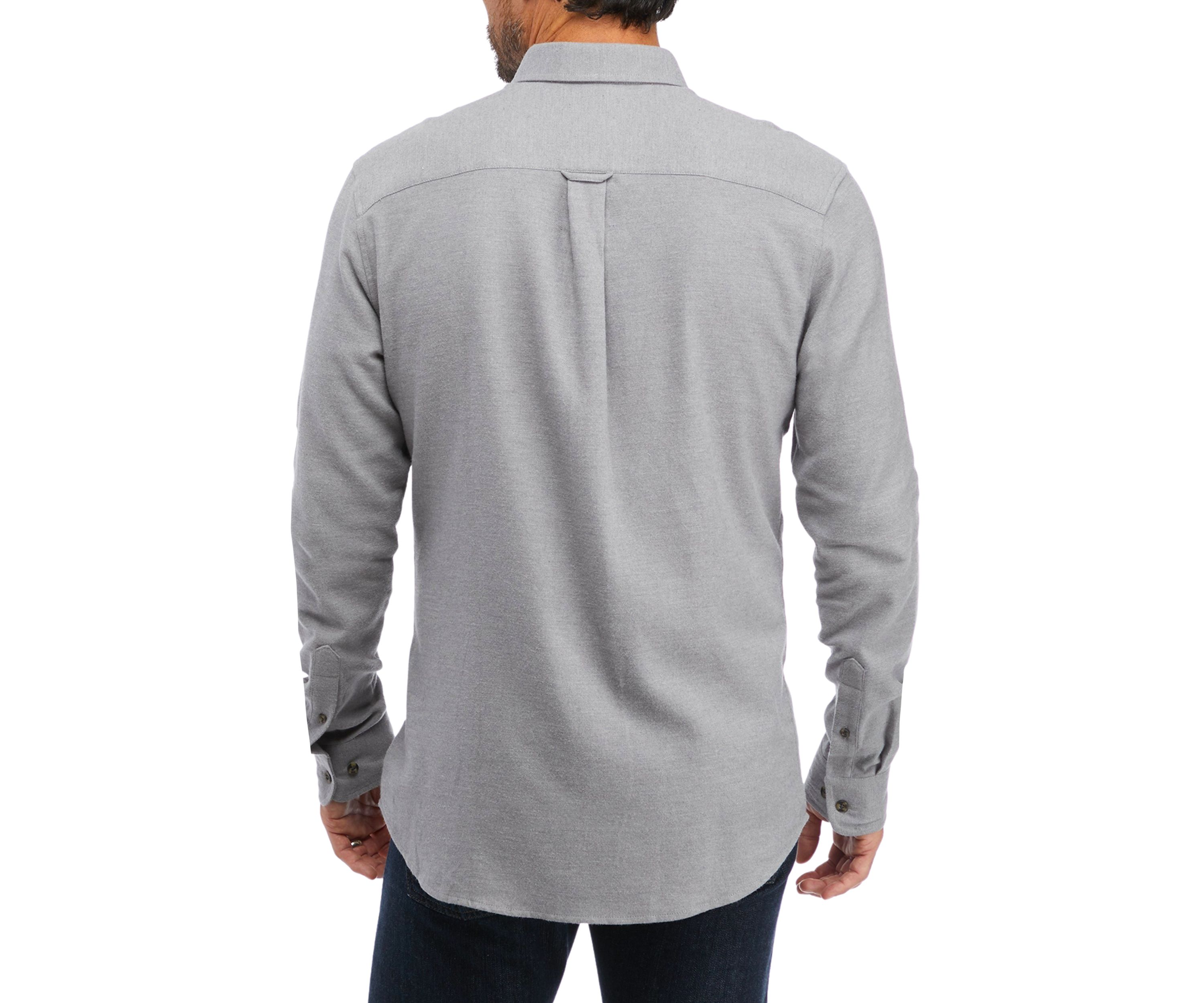 Classic Fit Solid Flannel Shirt