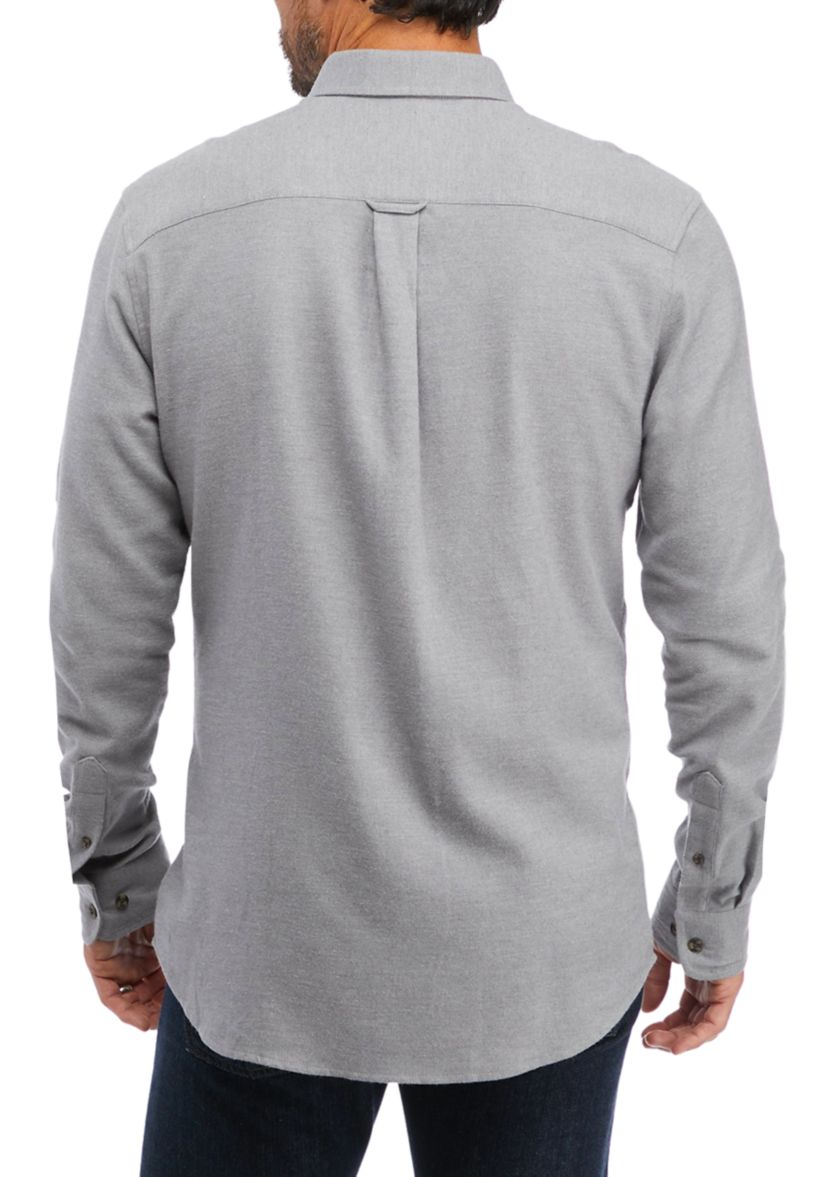 Classic Fit Solid Flannel Shirt