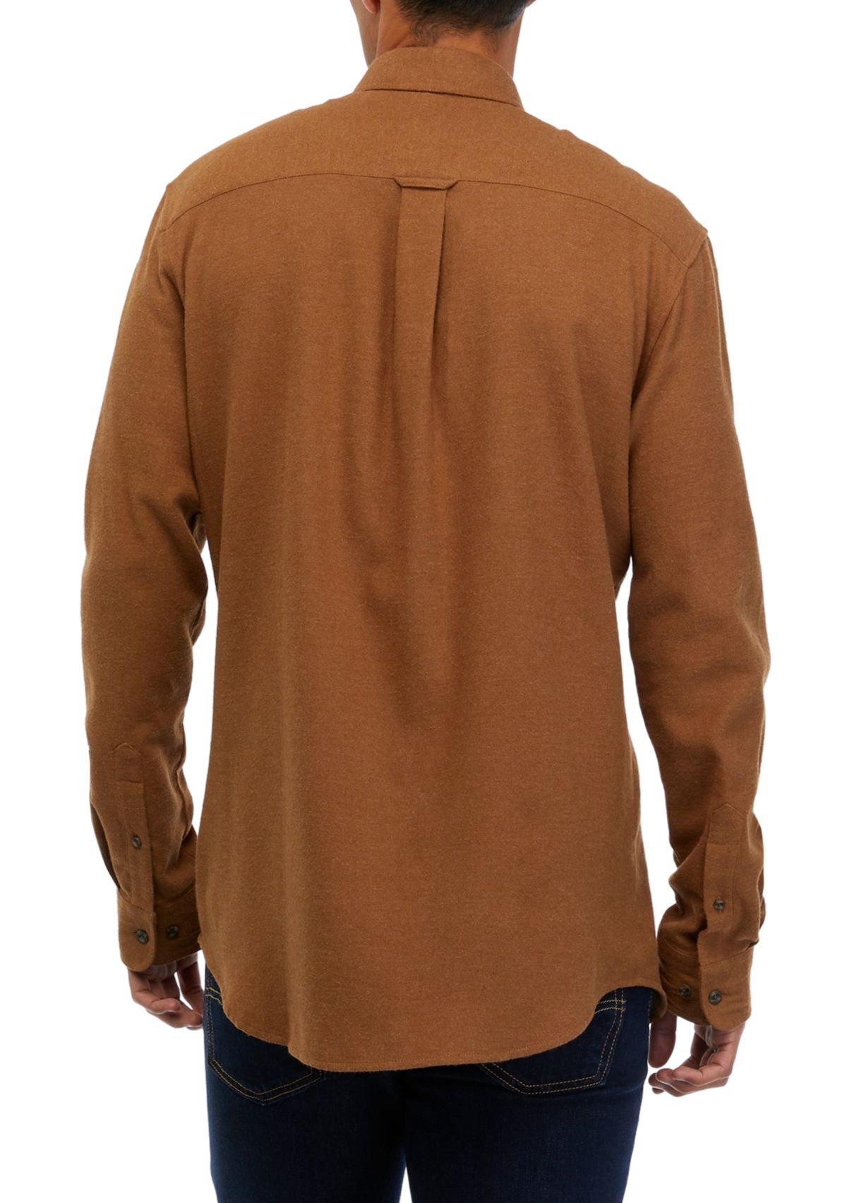 Classic Fit Solid Flannel Shirt