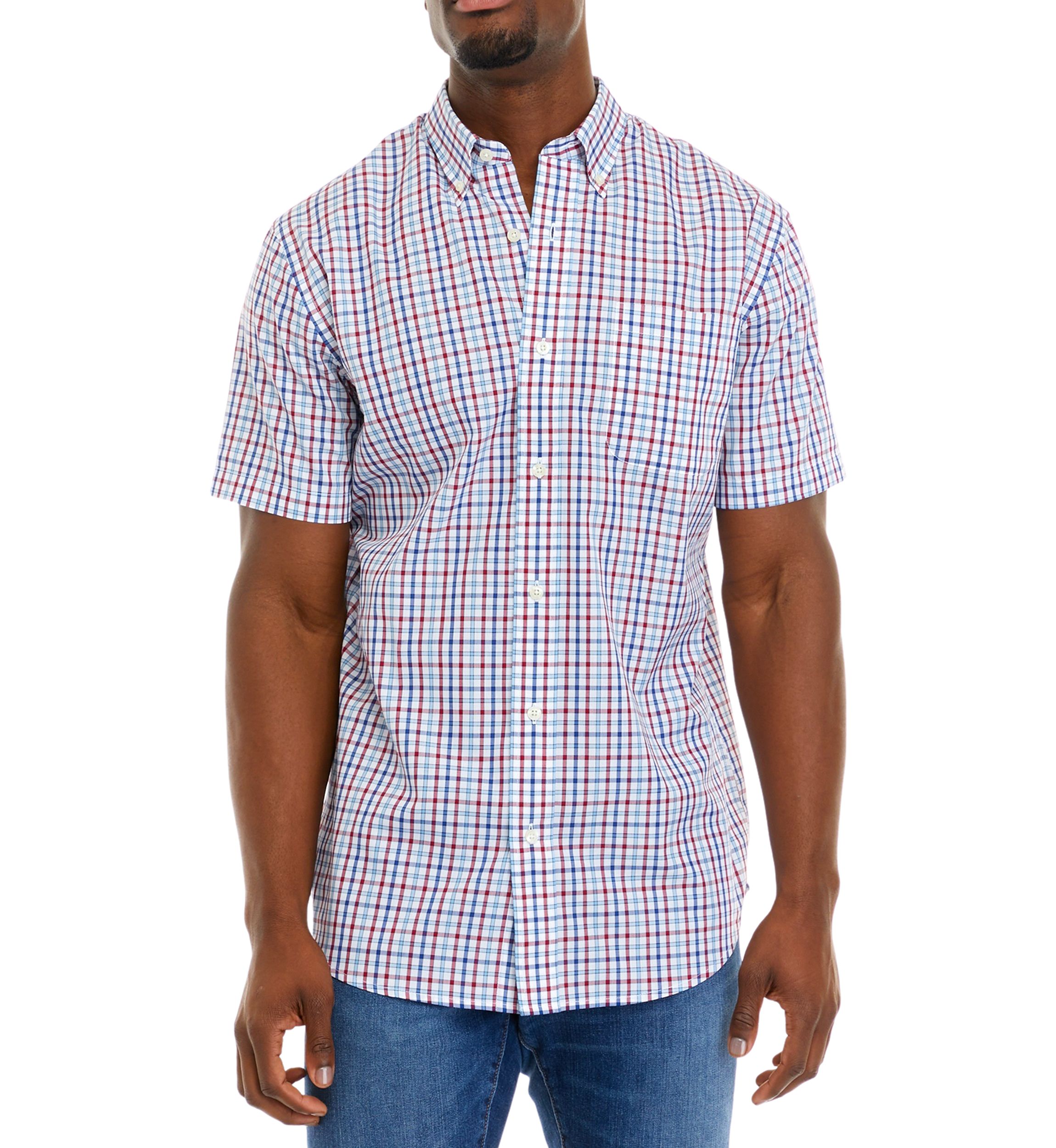 Easy Care Woven Plaid Shirt
